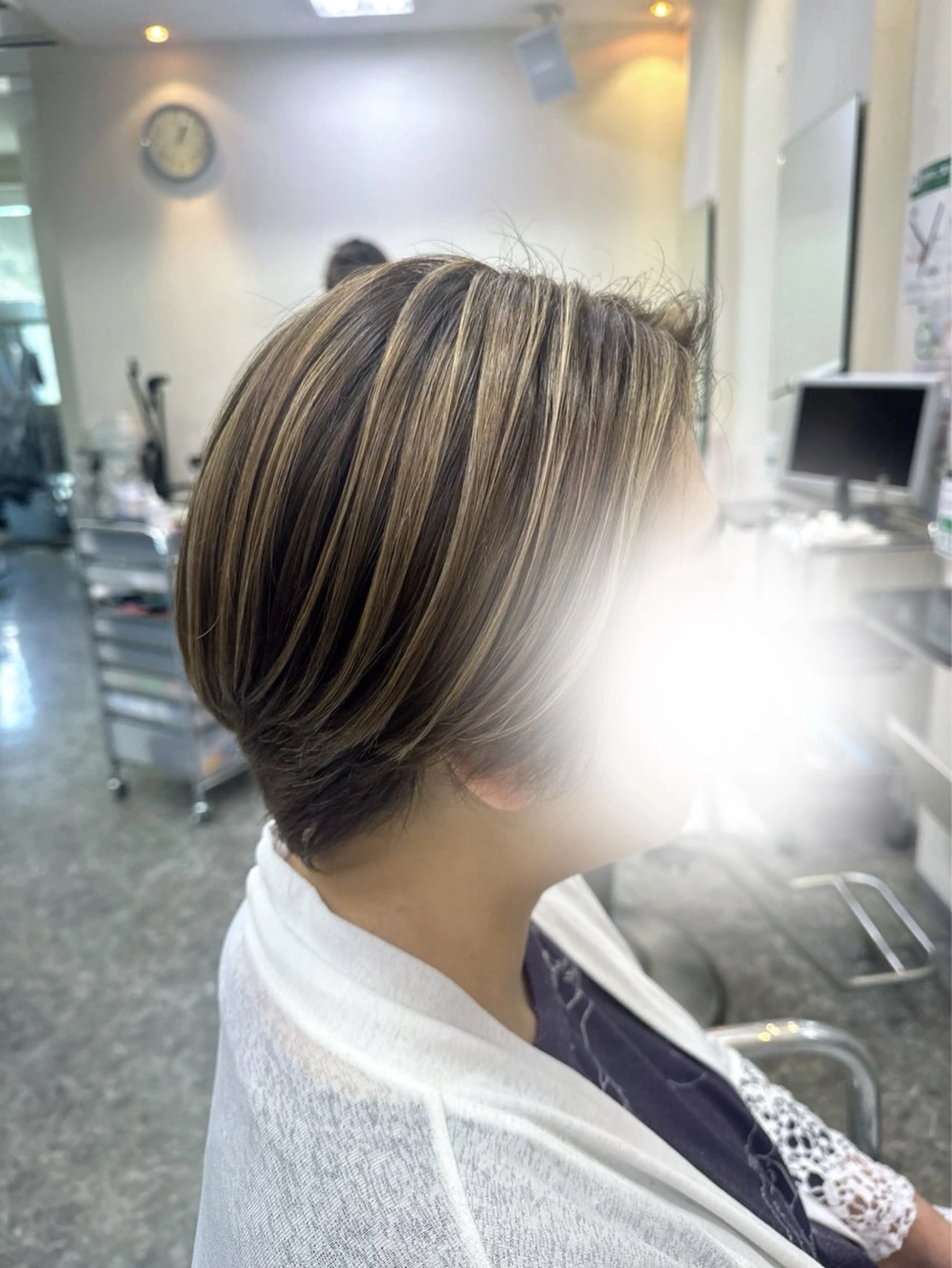 【minimo期間限定】白髪ぼかしハイライト ダメージケア付き✨️の写真