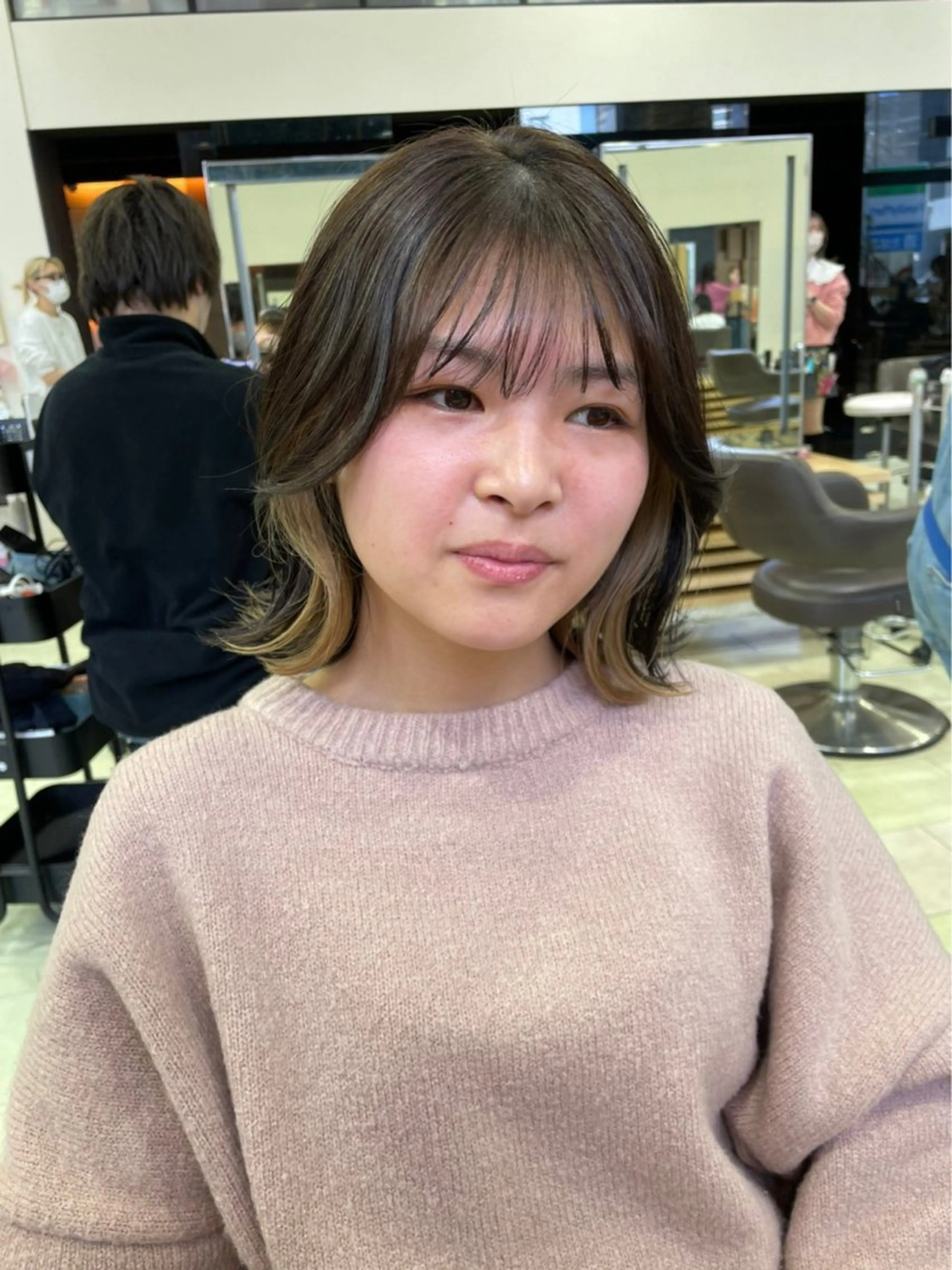 カラー ヘアカラー メンズパーマ/ メッシュ📍ﾕﾘのヘアスタイル