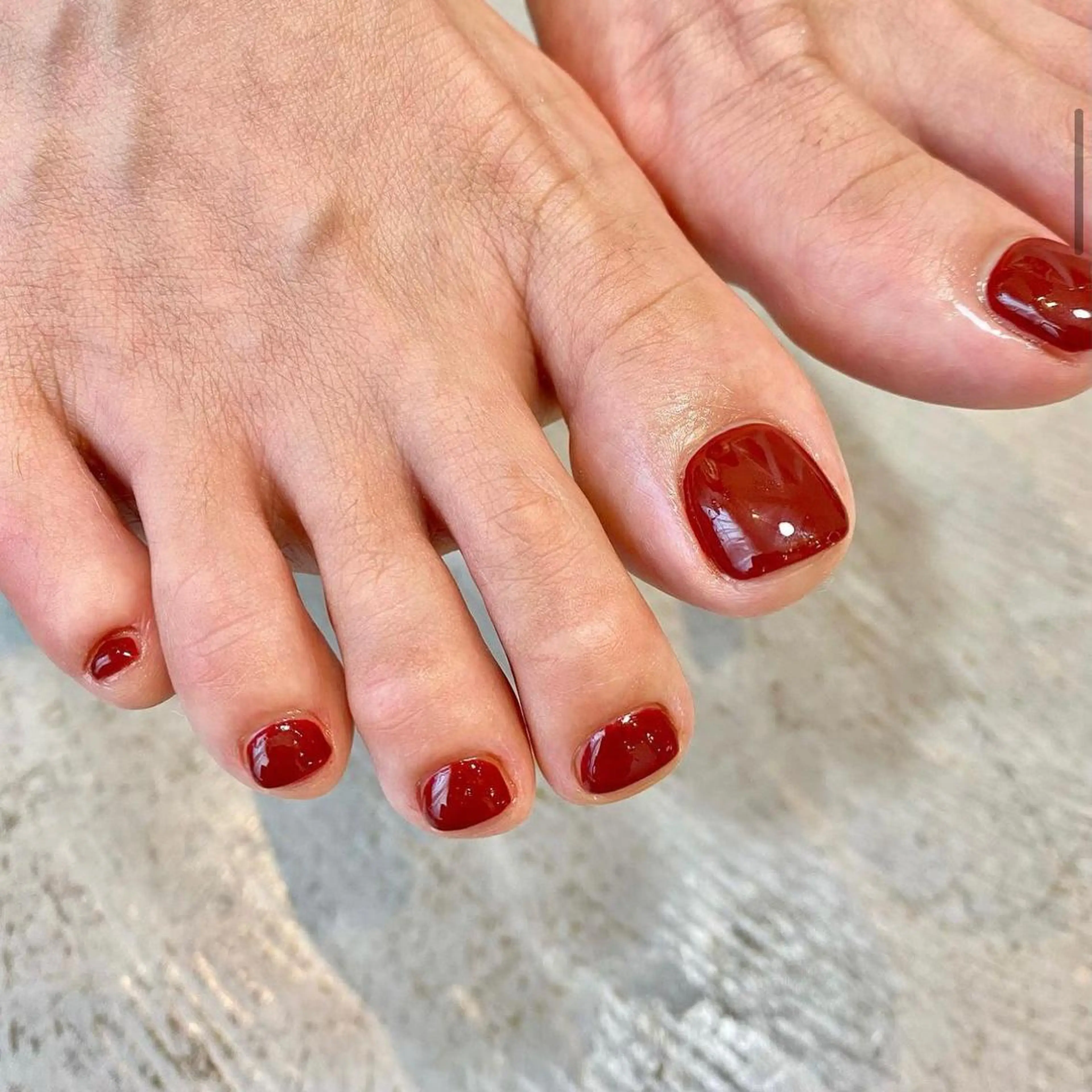 ネイル フットネイル ワンカラーネイル フットネイル calla nailのネイルデザイン