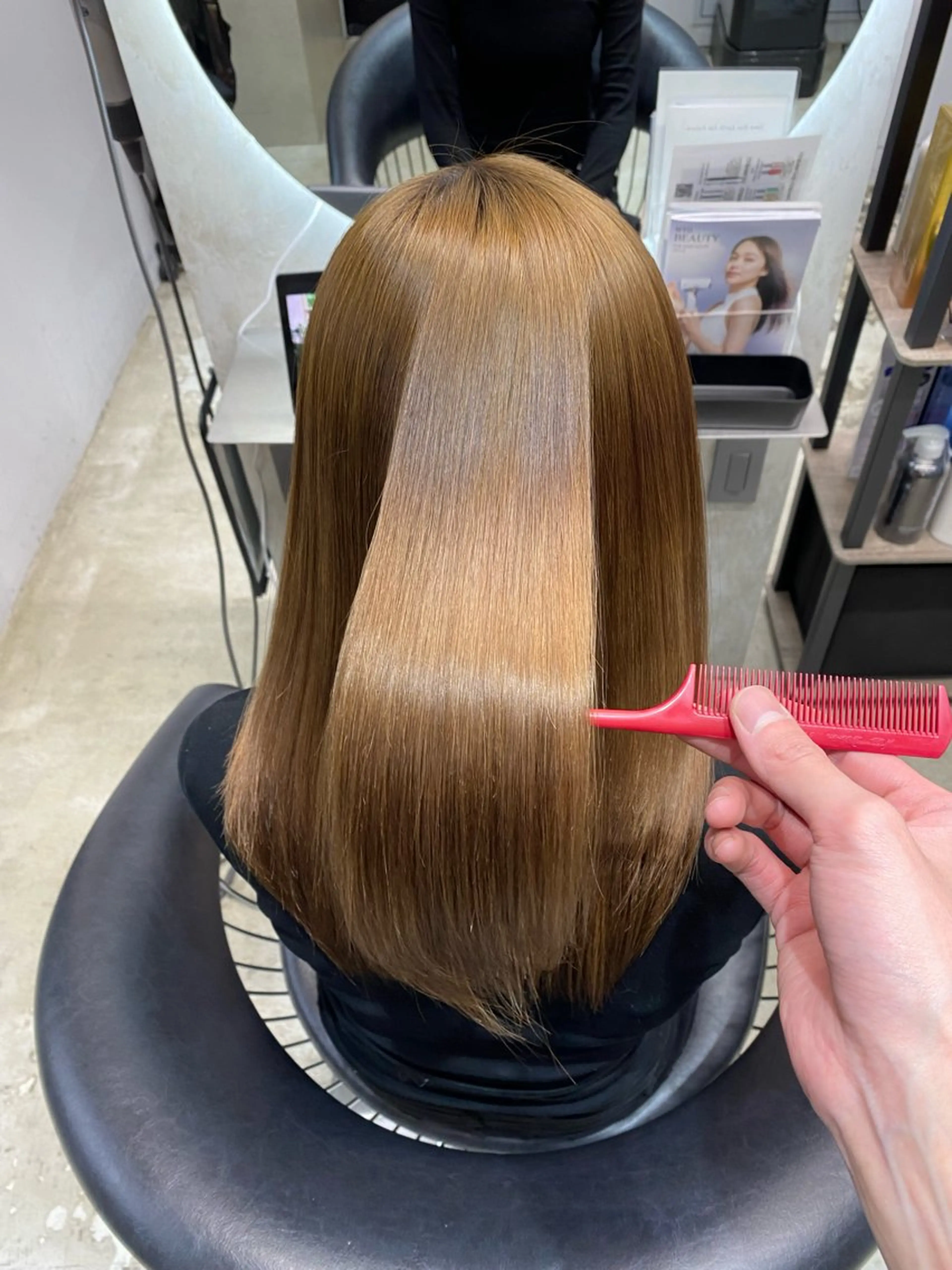 セミロング カラー 髪質改善 トリートメント カット ヘアカラー トリートメント レイヤー×髪質改善✨ 渋谷/佐藤侑哉のヘアスタイル