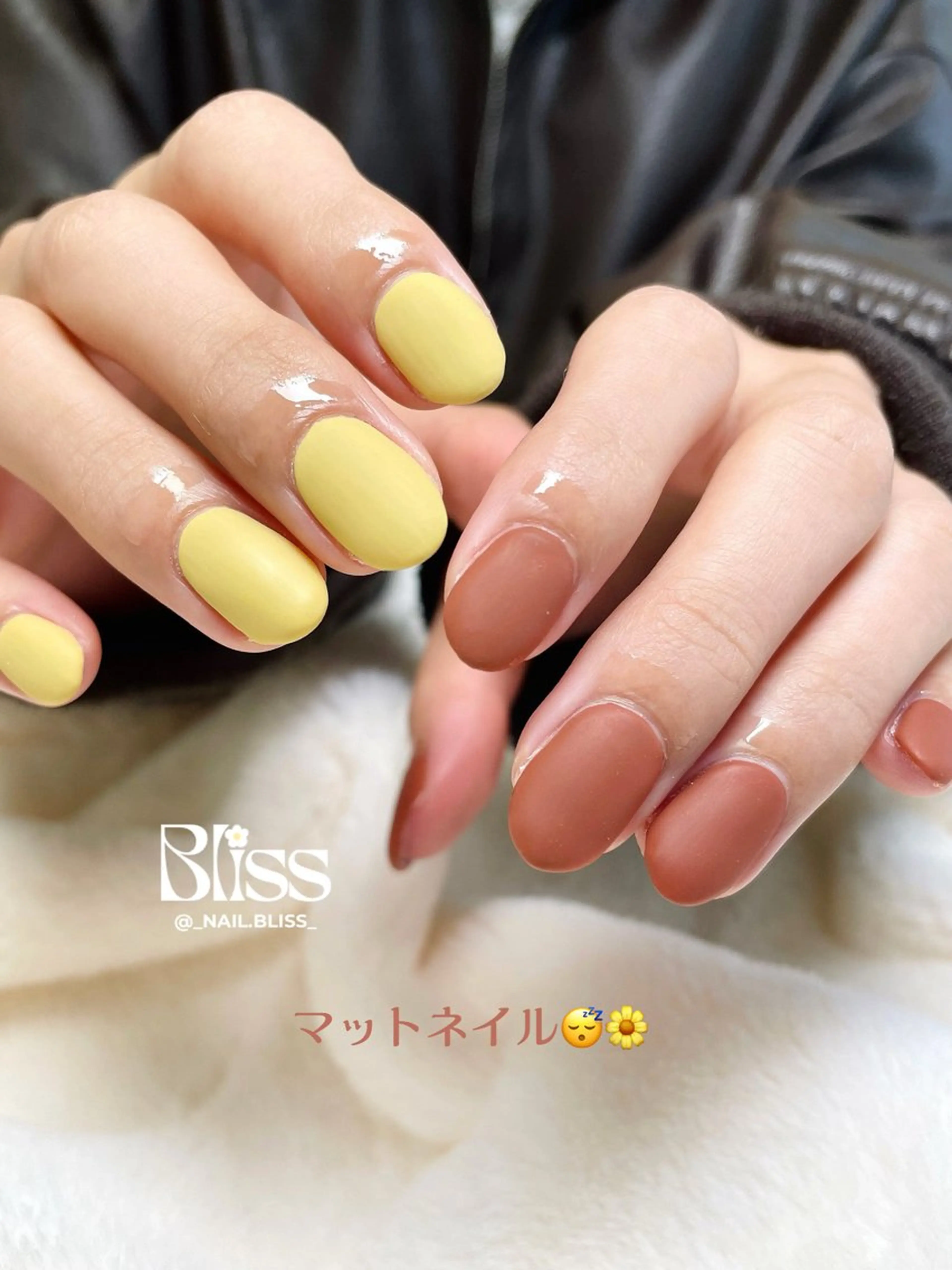 ネイル マットネイル ハンドネイル NAIL BLISSのネイルデザイン