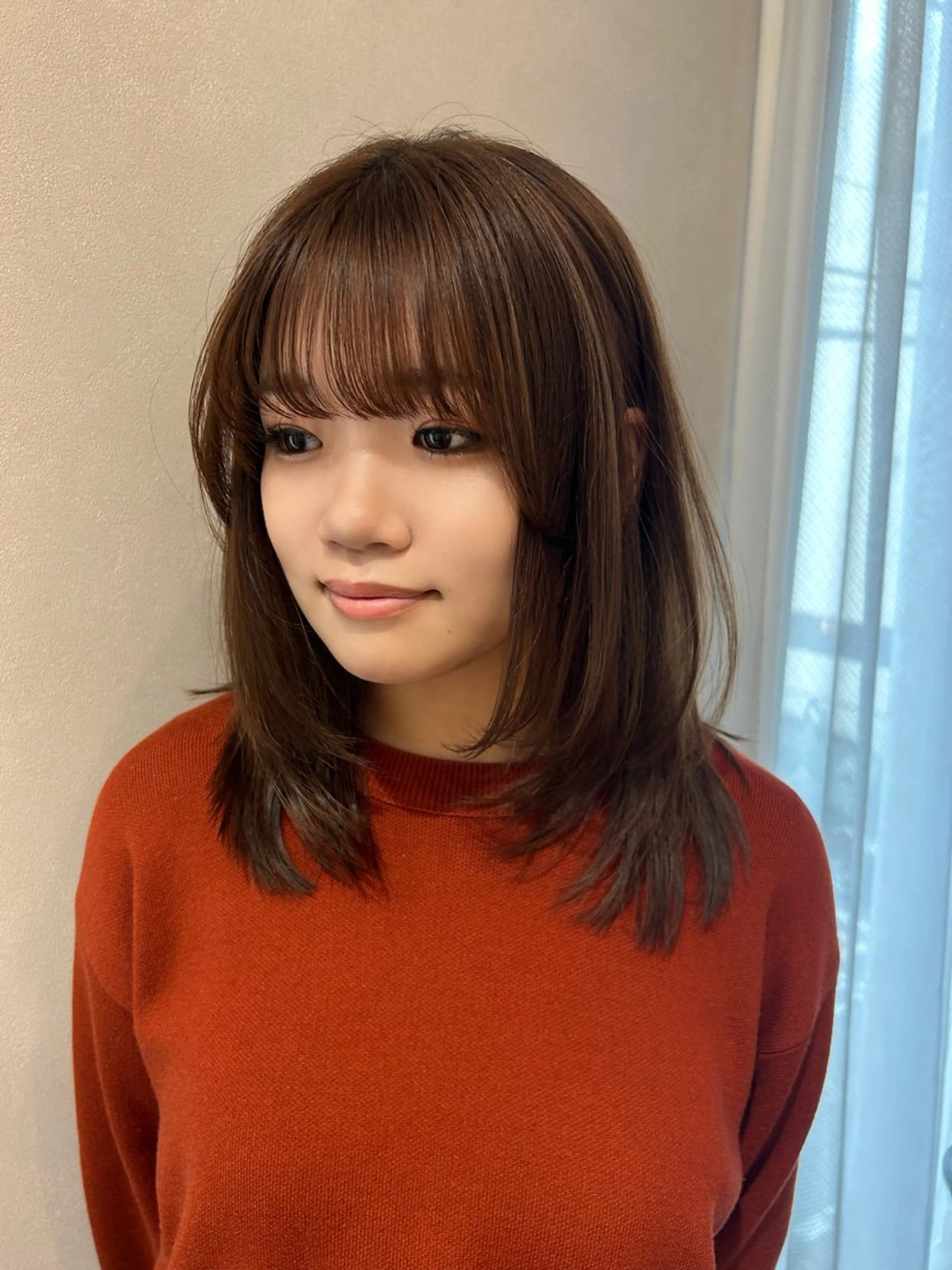 ミディアム レイヤーカット カット トリートメント hub hair レイヤー/透明感のヘアスタイル