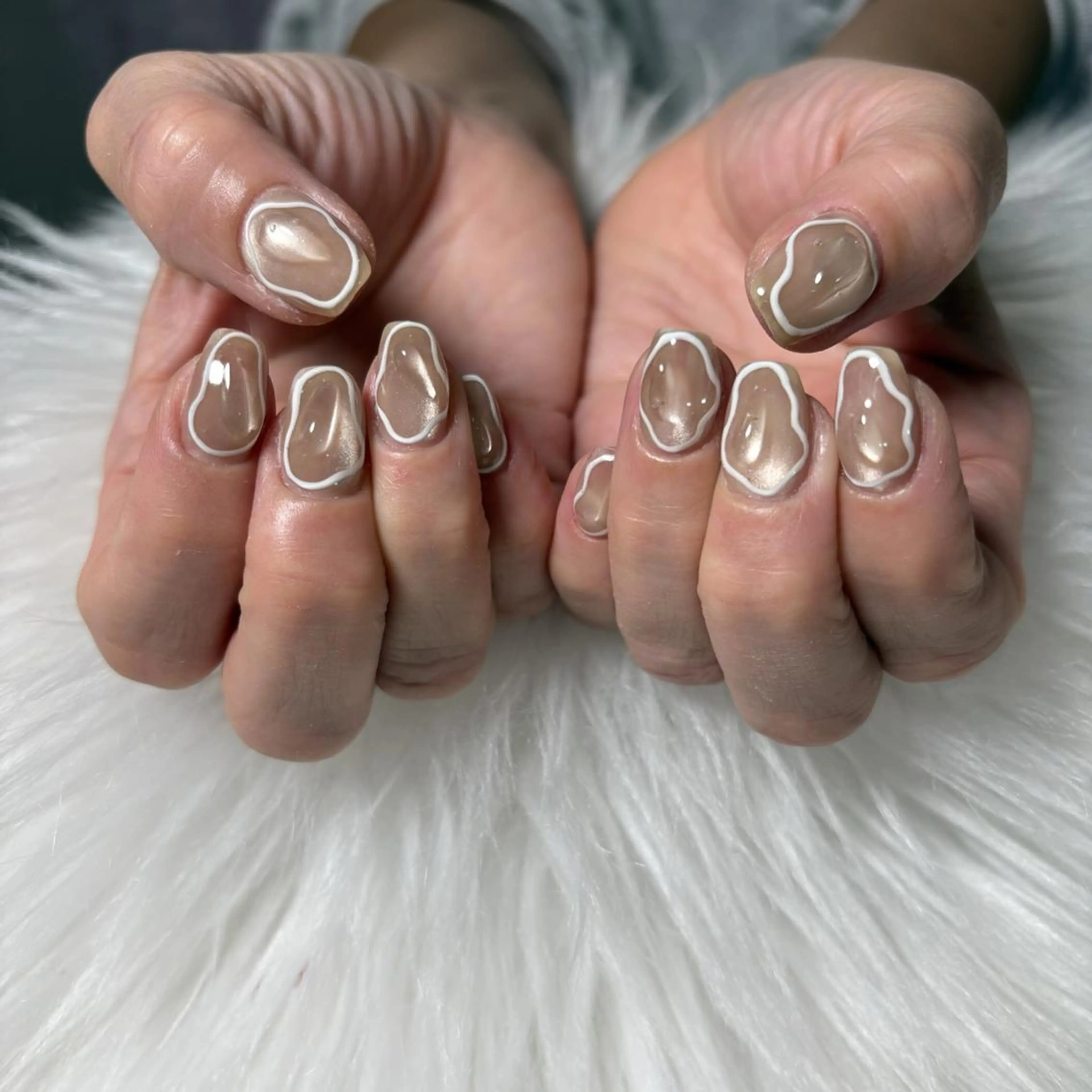 ネイル マグネットネイル ニュアンスネイル ハンドネイル nail salon Libertyのネイルデザイン