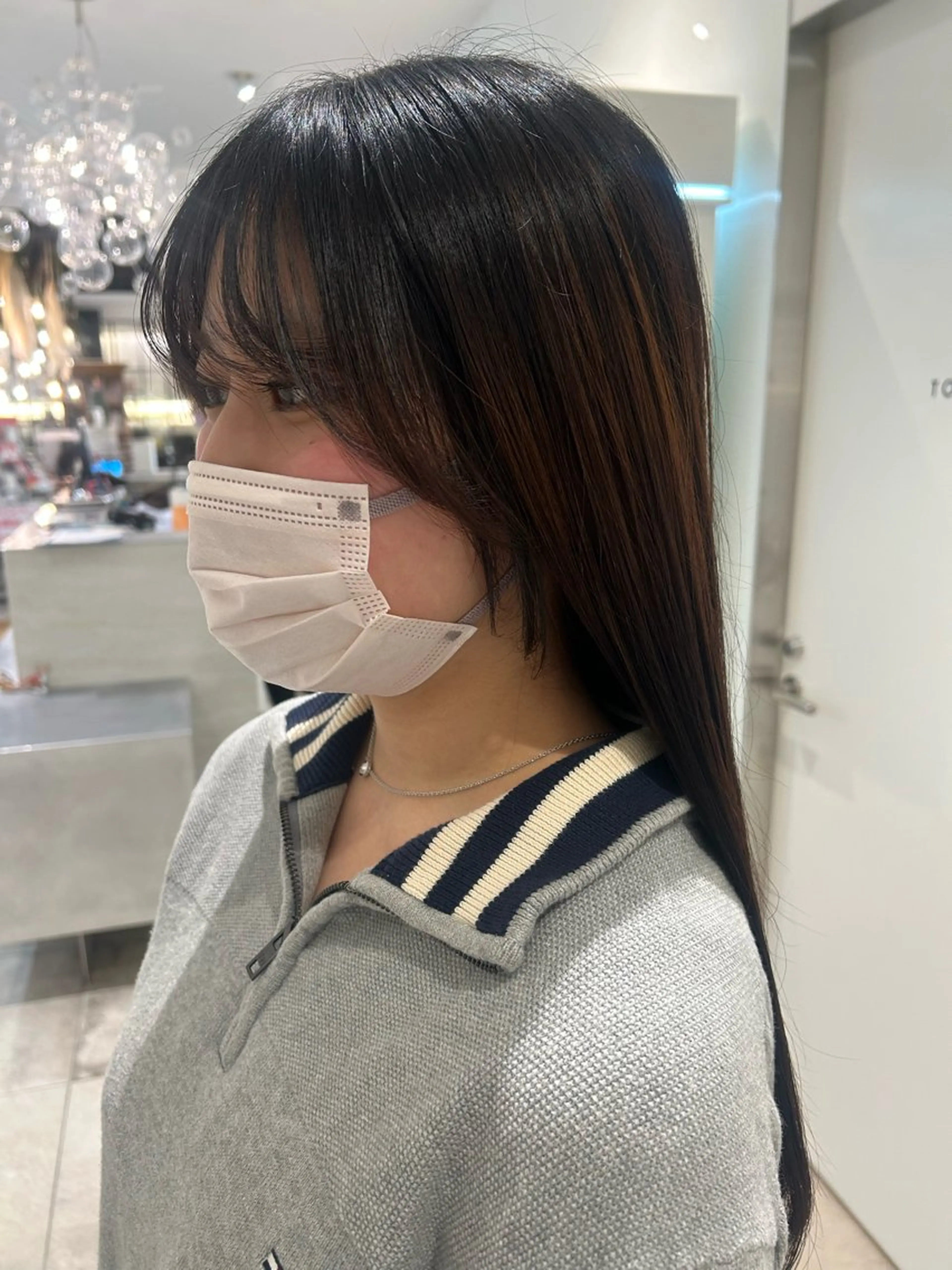 ロング 顔周りカット 竹本 優莉那のヘアスタイル