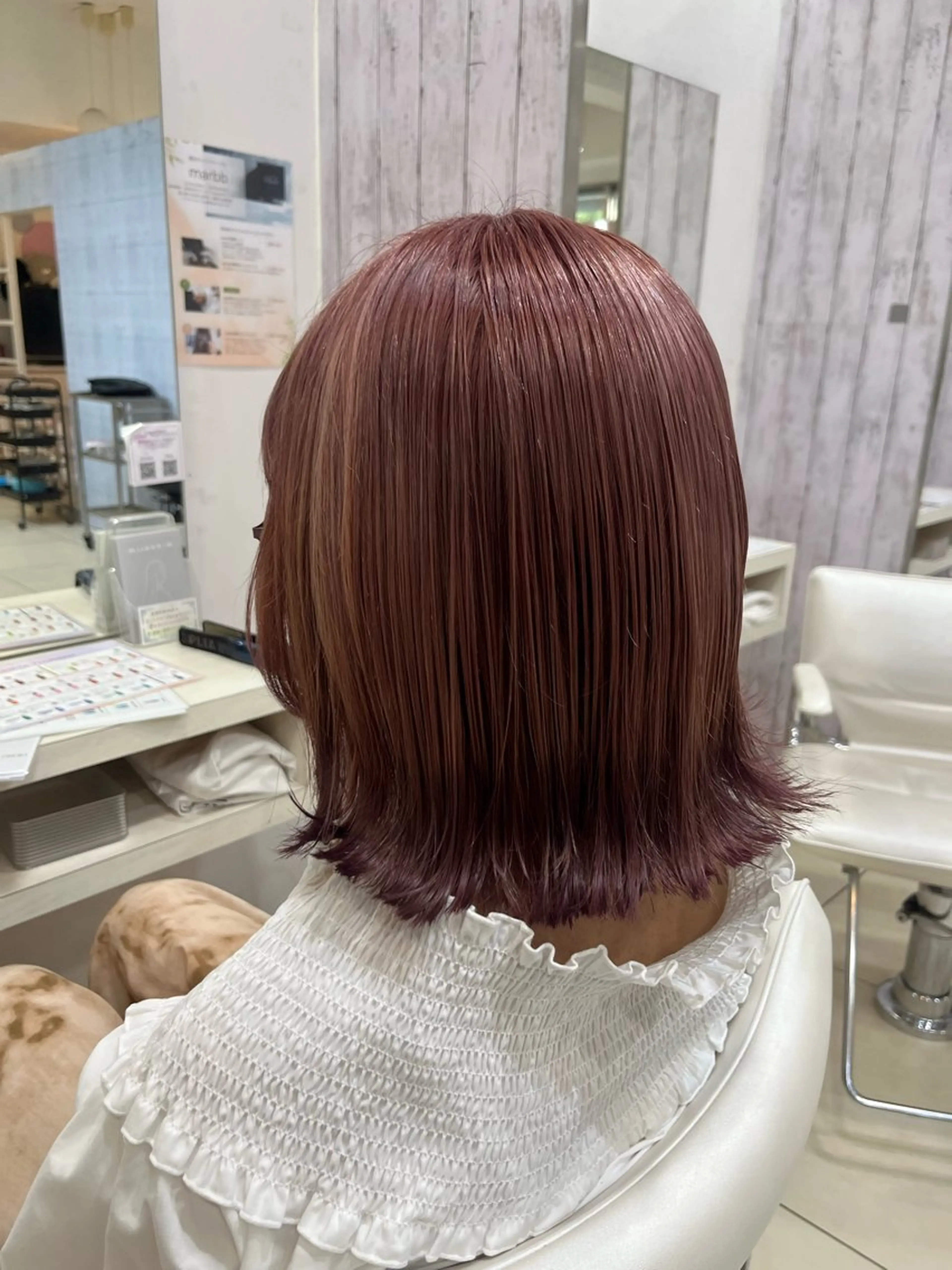 ミディアム カラー カット ヘアカラー 🤎ベージュカラー/ 髪質改善/山岸🤎のヘアスタイル