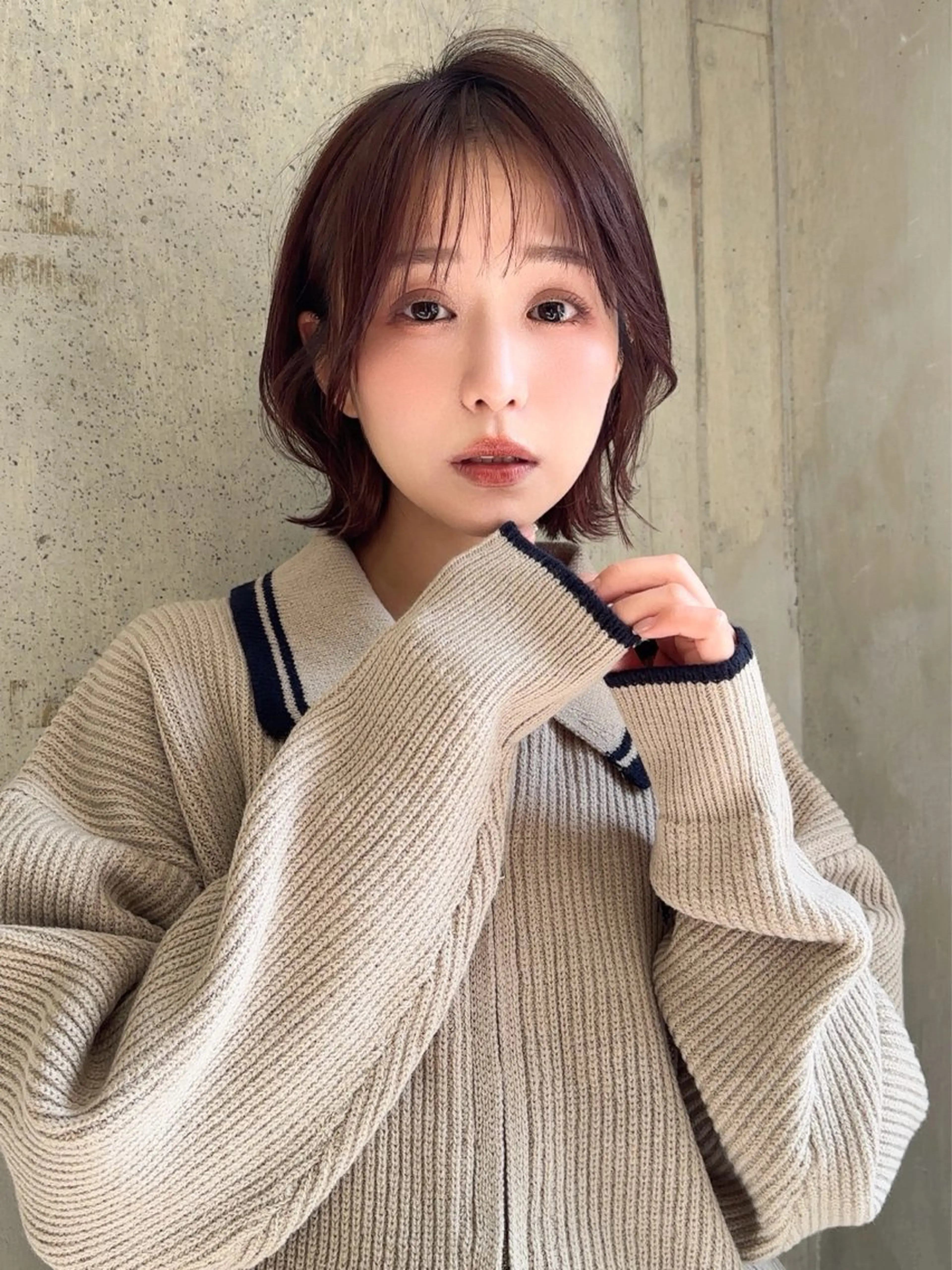 ミディアム カット 縮毛矯正 トリートメント 廣瀬双葉 トップスタイリストのヘアスタイル