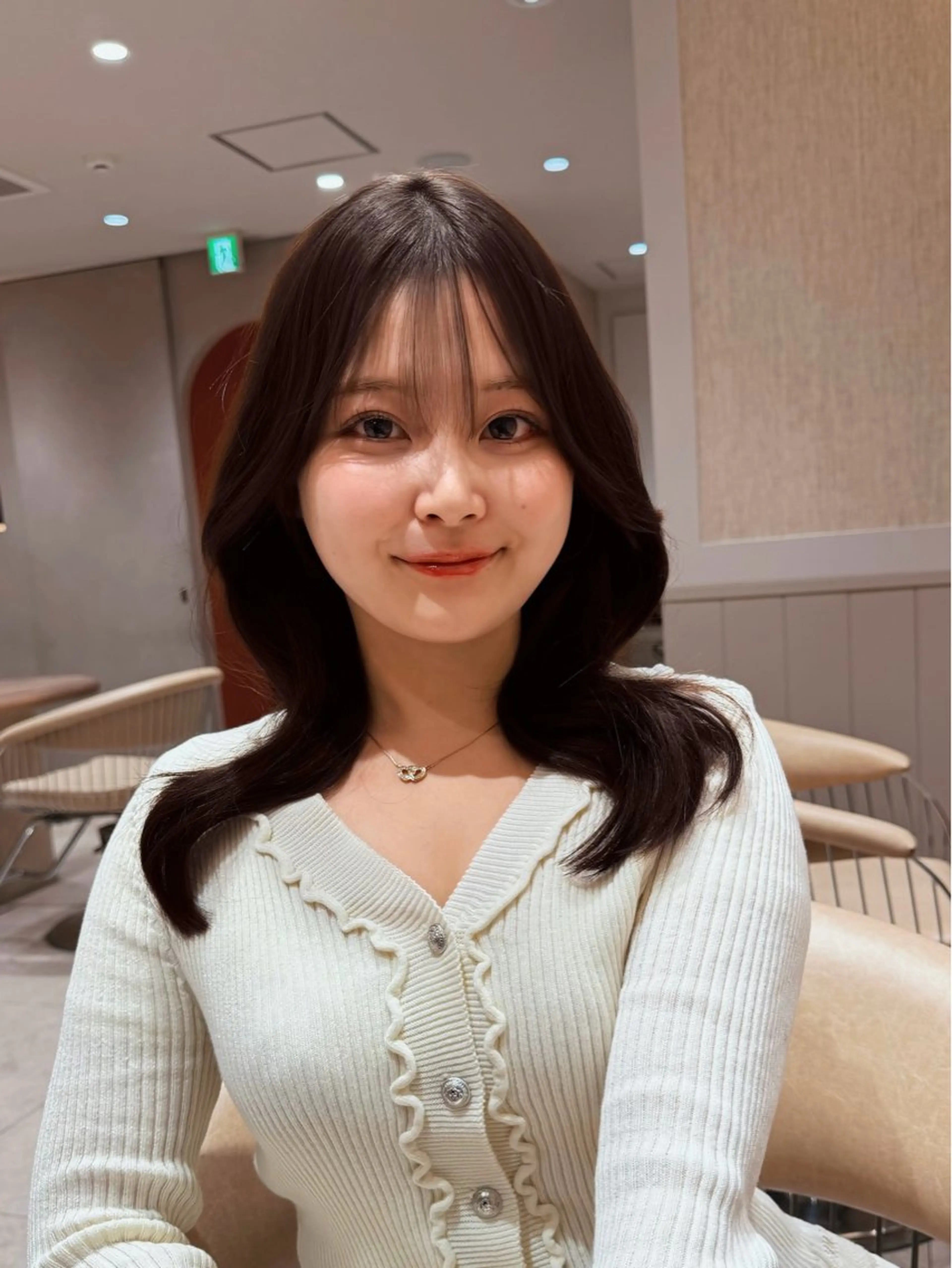 ロング カラー カット トリートメント とろける艶髪レイヤー カット髪質改善しゅんのヘアスタイル