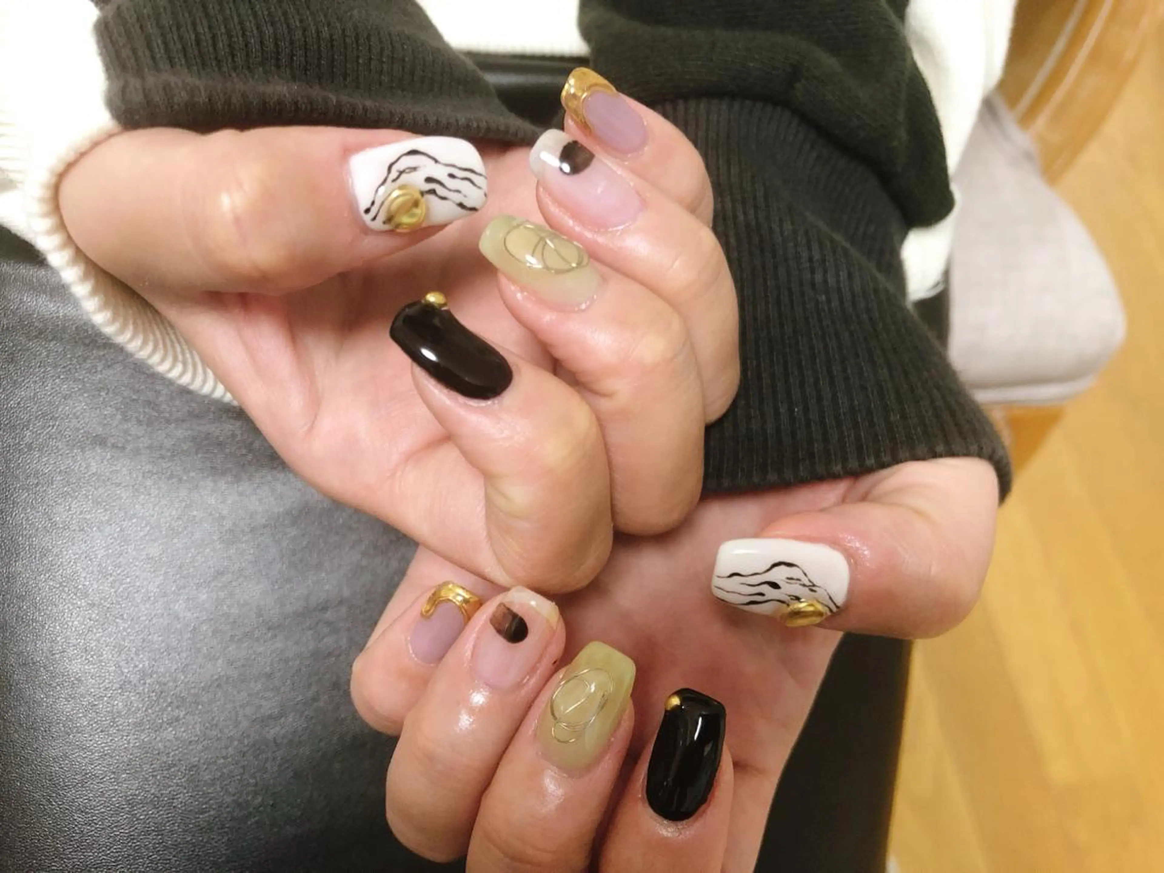 ネイル ニュアンスネイル ハンドネイル kiki nail 二子玉川のネイルデザイン