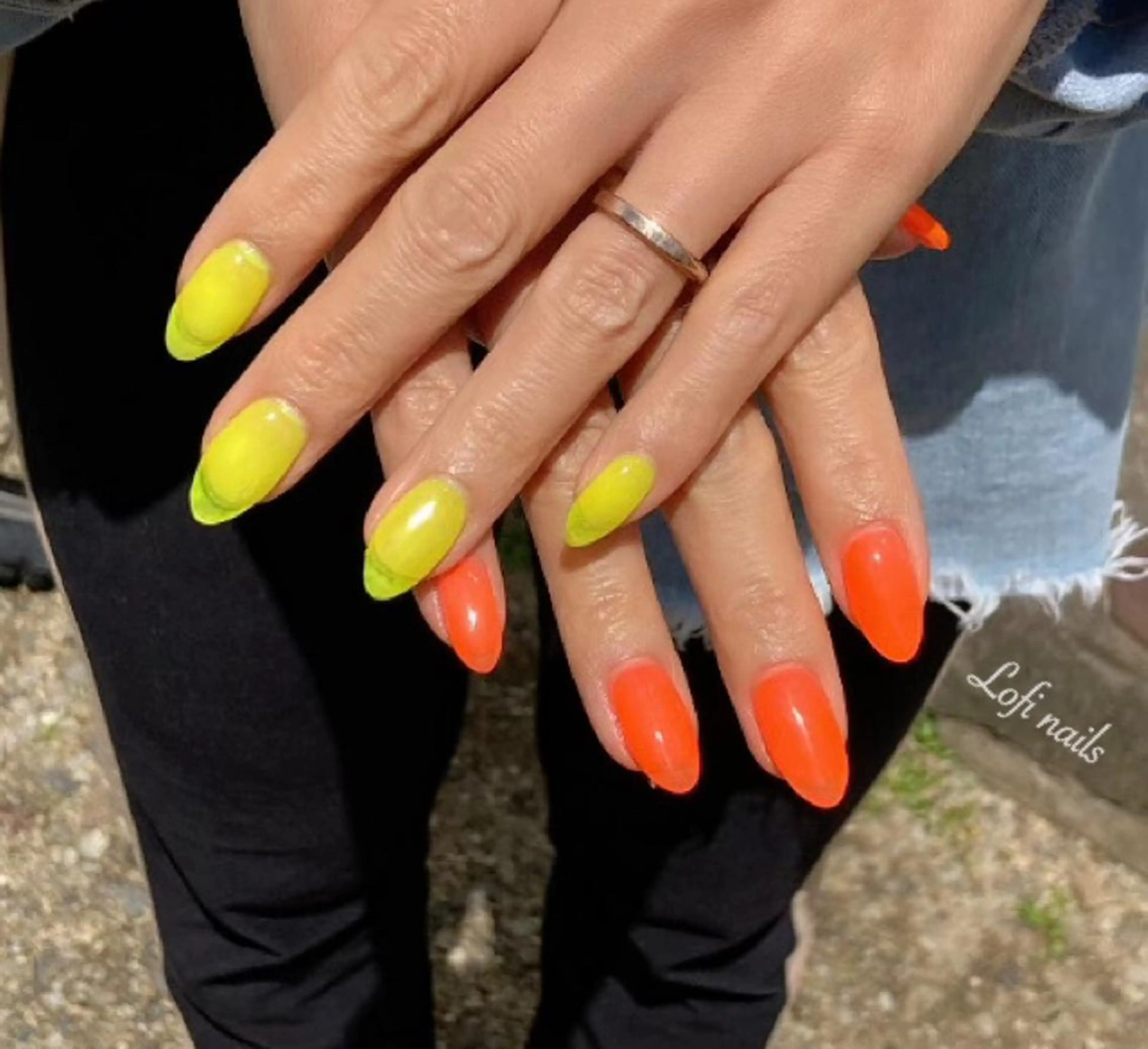 セミロング ネイル クリアネイル Lofi nails ゆきこのネイルデザイン