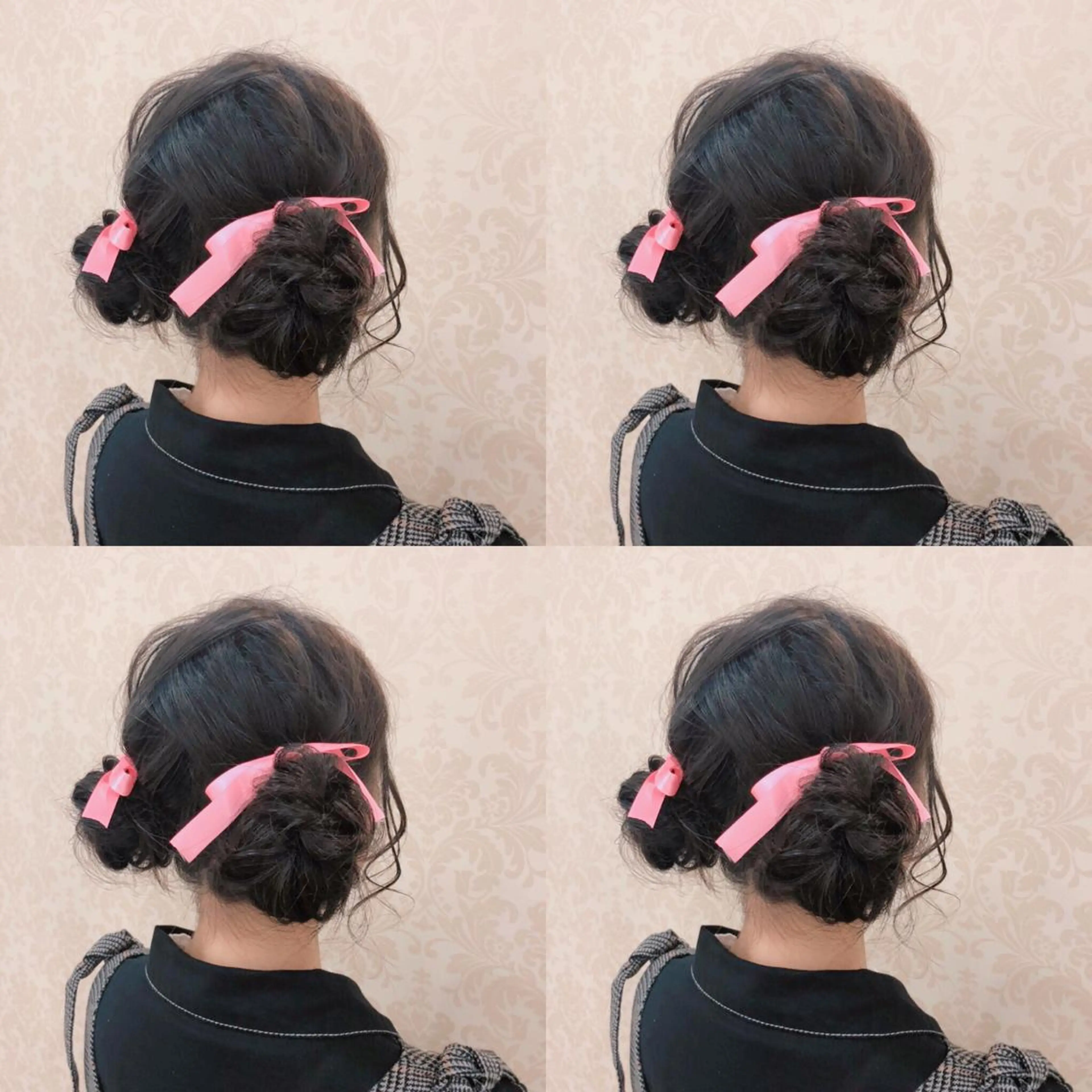 ミディアム ヘアアレンジ お団子ヘア ヘアセット 🌷MAYU 🌷のヘアスタイル