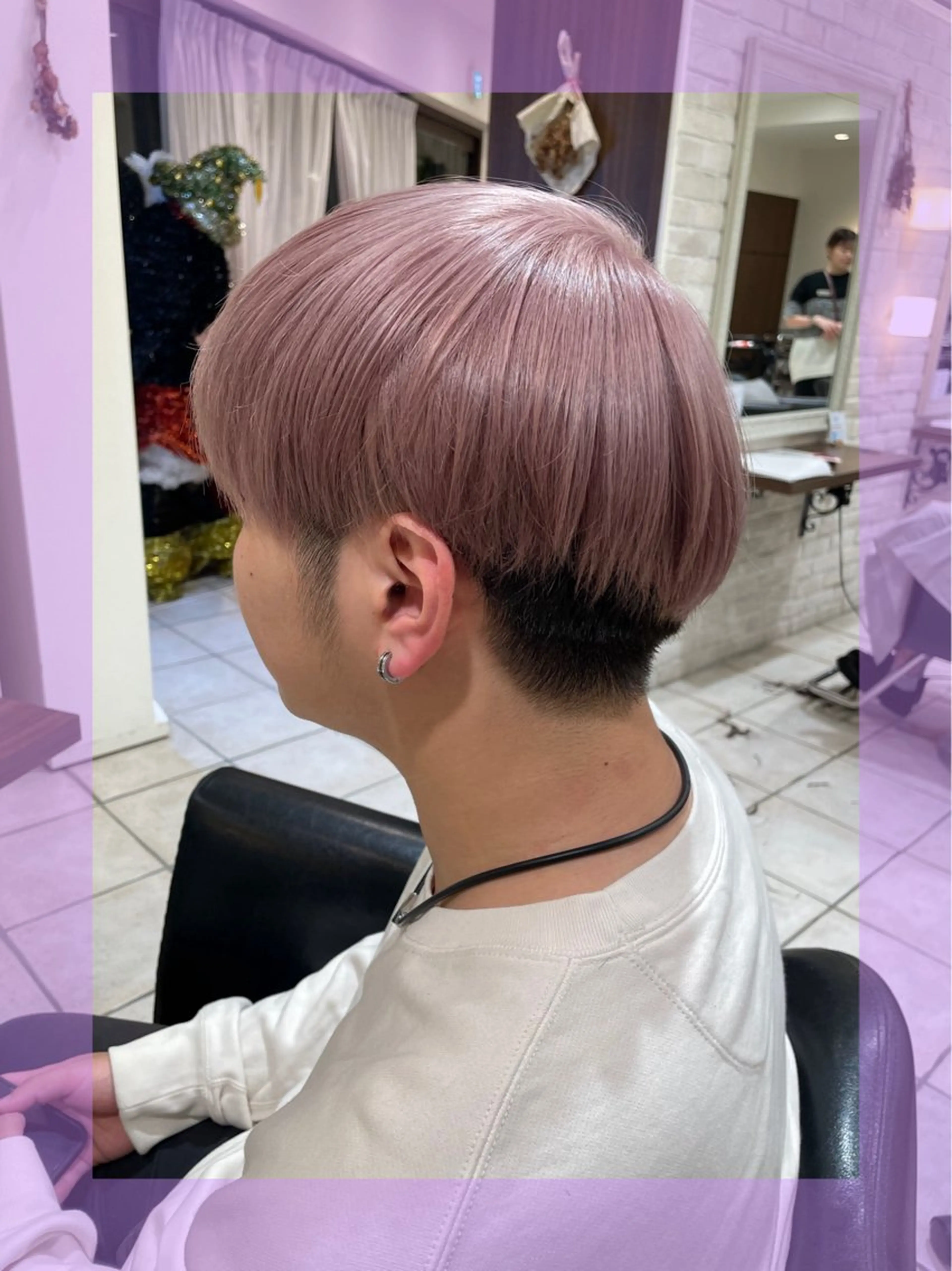 ショート カラー ヘアアレンジ メンズ ブリーチ♡メンズ マッシュ♡MIUのヘアスタイル