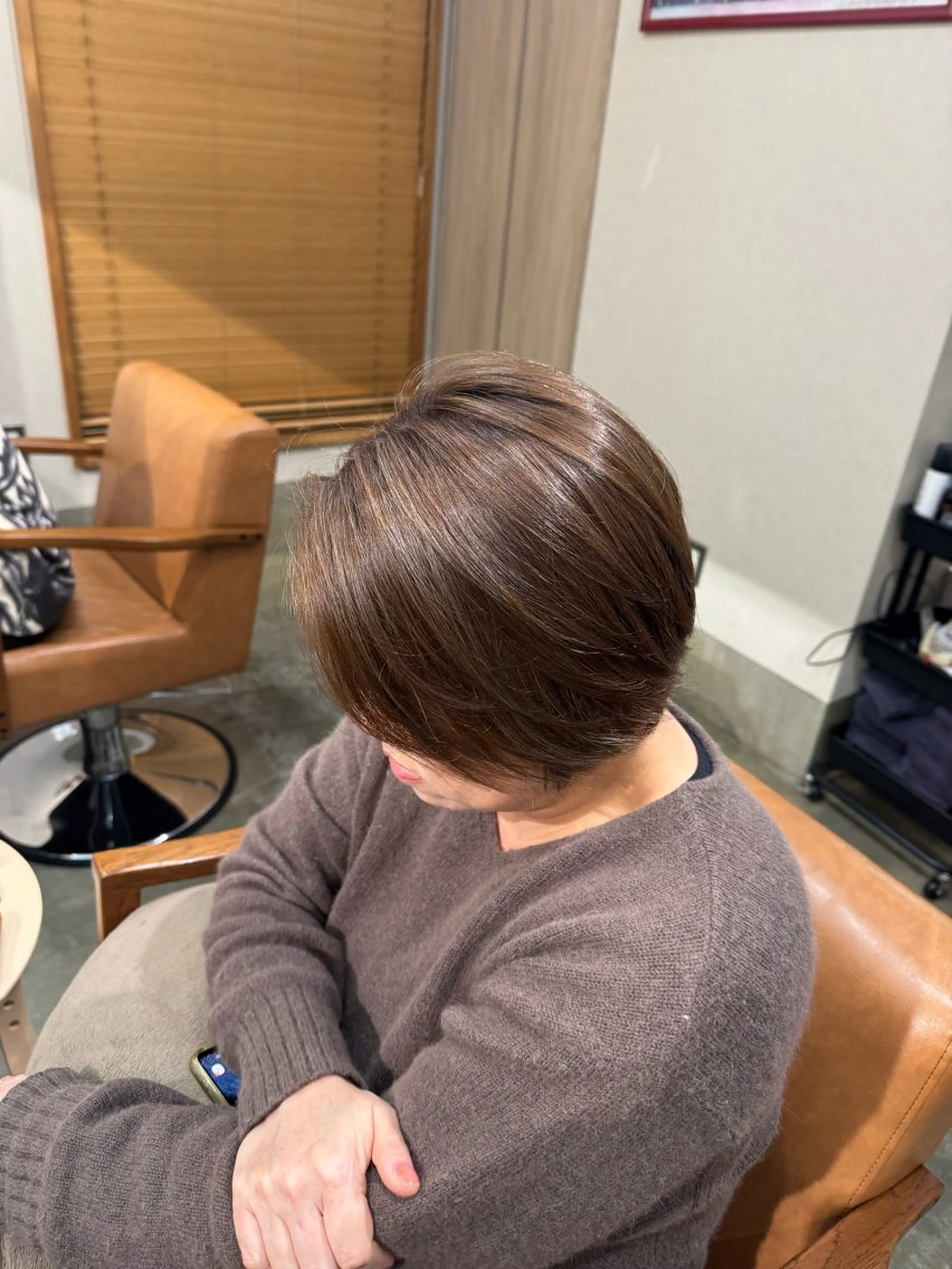 ショート カラー ハイライトカラー ハイライト ヘアカラー 永野 いずみのヘアスタイル