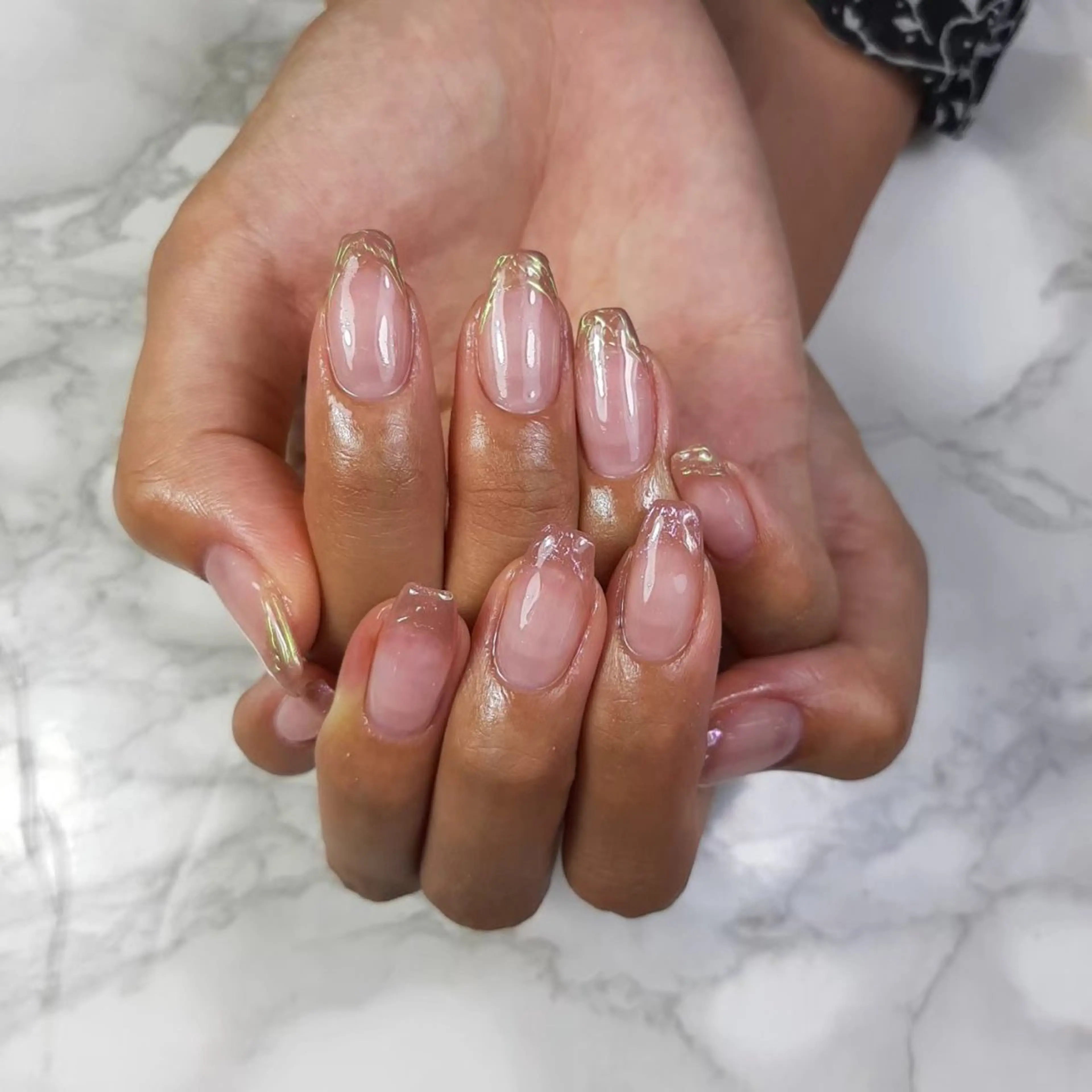 ネイル フレンチネイル MAXKELLY Ayakaのネイルデザイン