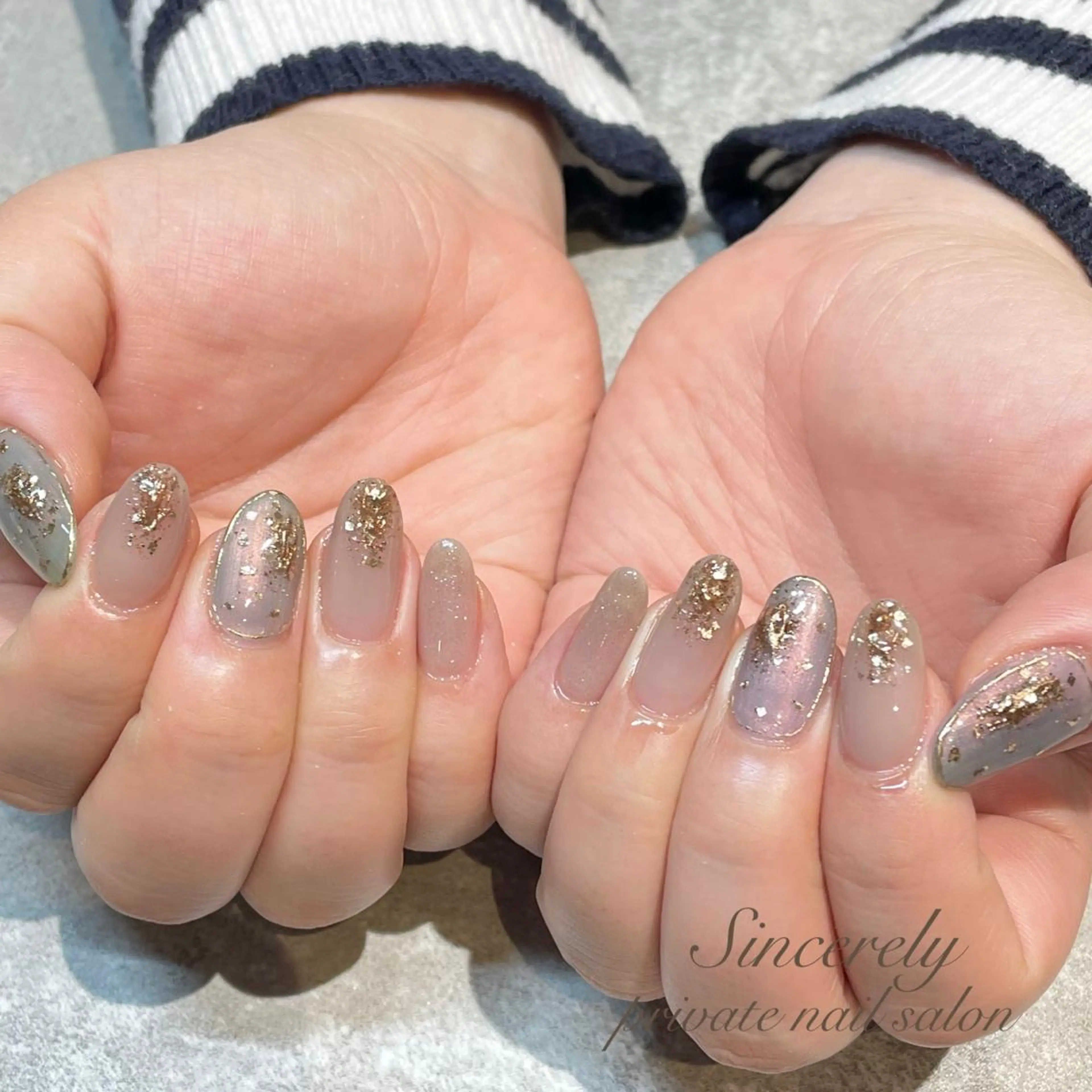 【ご新規様オフ無料！ハンドオフ込み】シンシアリー人気No.1大人かわいい選べる定額デザイン✨パラジェル変更＋550円の写真