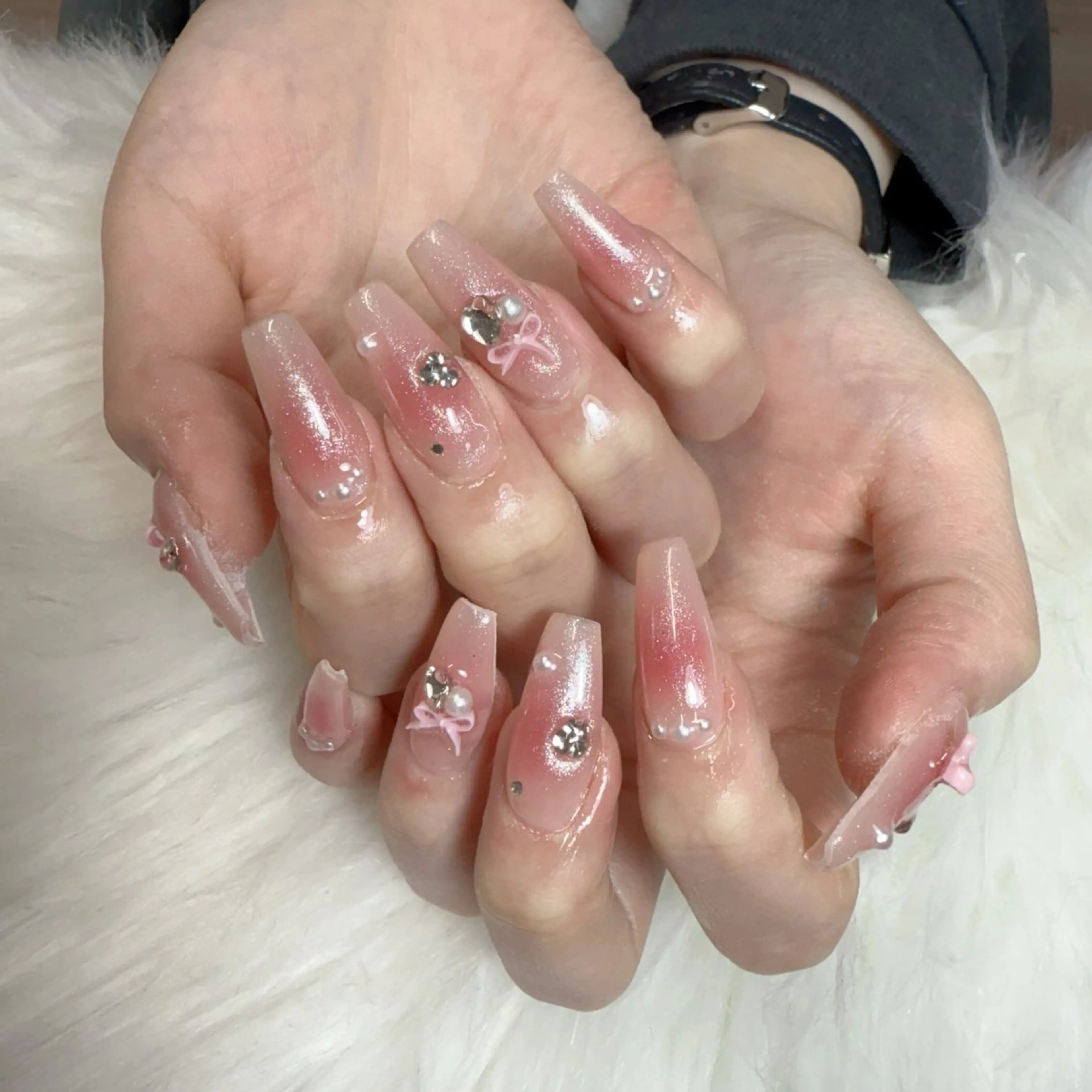 ネイル ハンドネイル 🎀 Lemode ワンホンネイル🎀のネイルデザイン