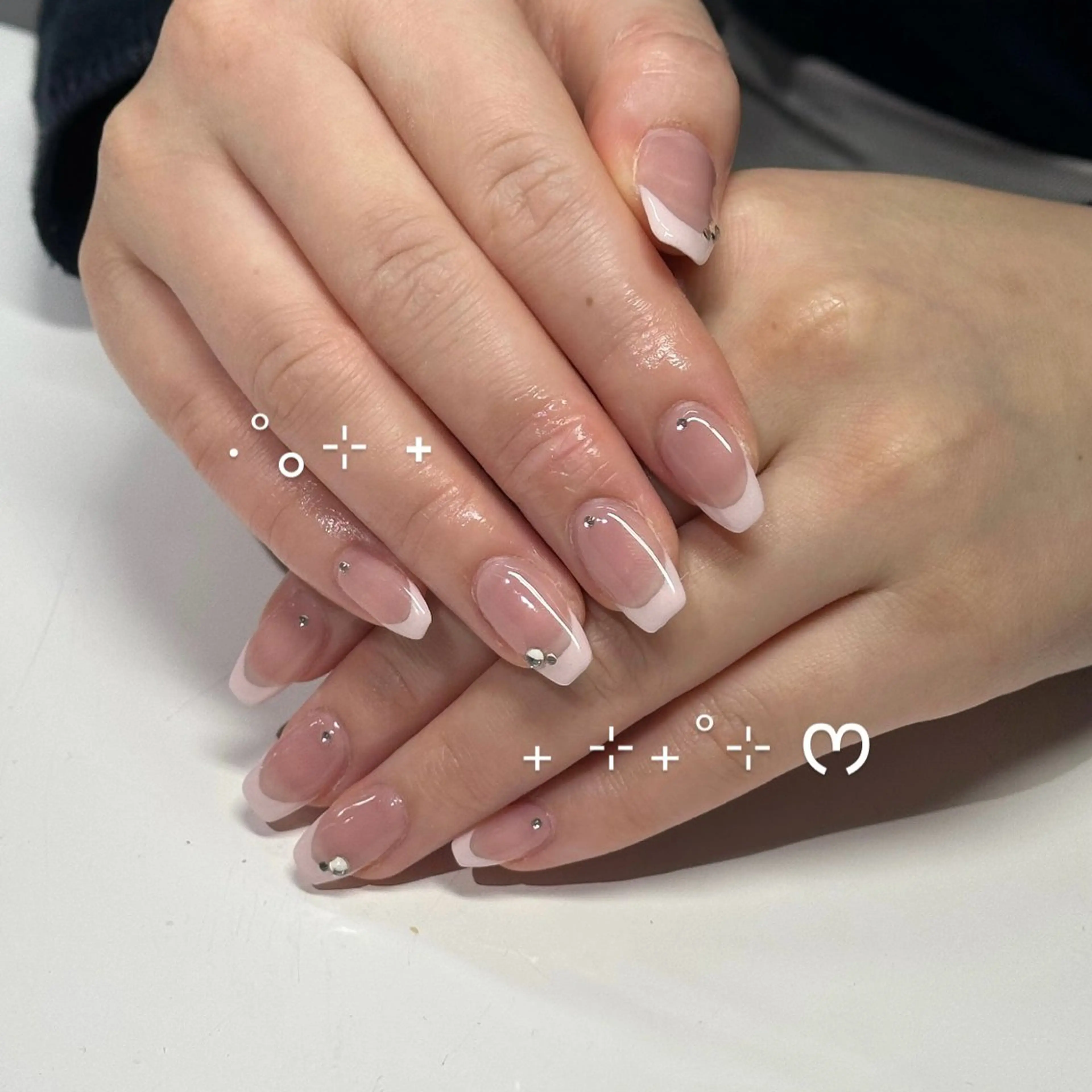 ネイル フレンチネイル ピンク 春ネイル ハンドネイル WOLTOKYO渋谷 yunaのネイルデザイン