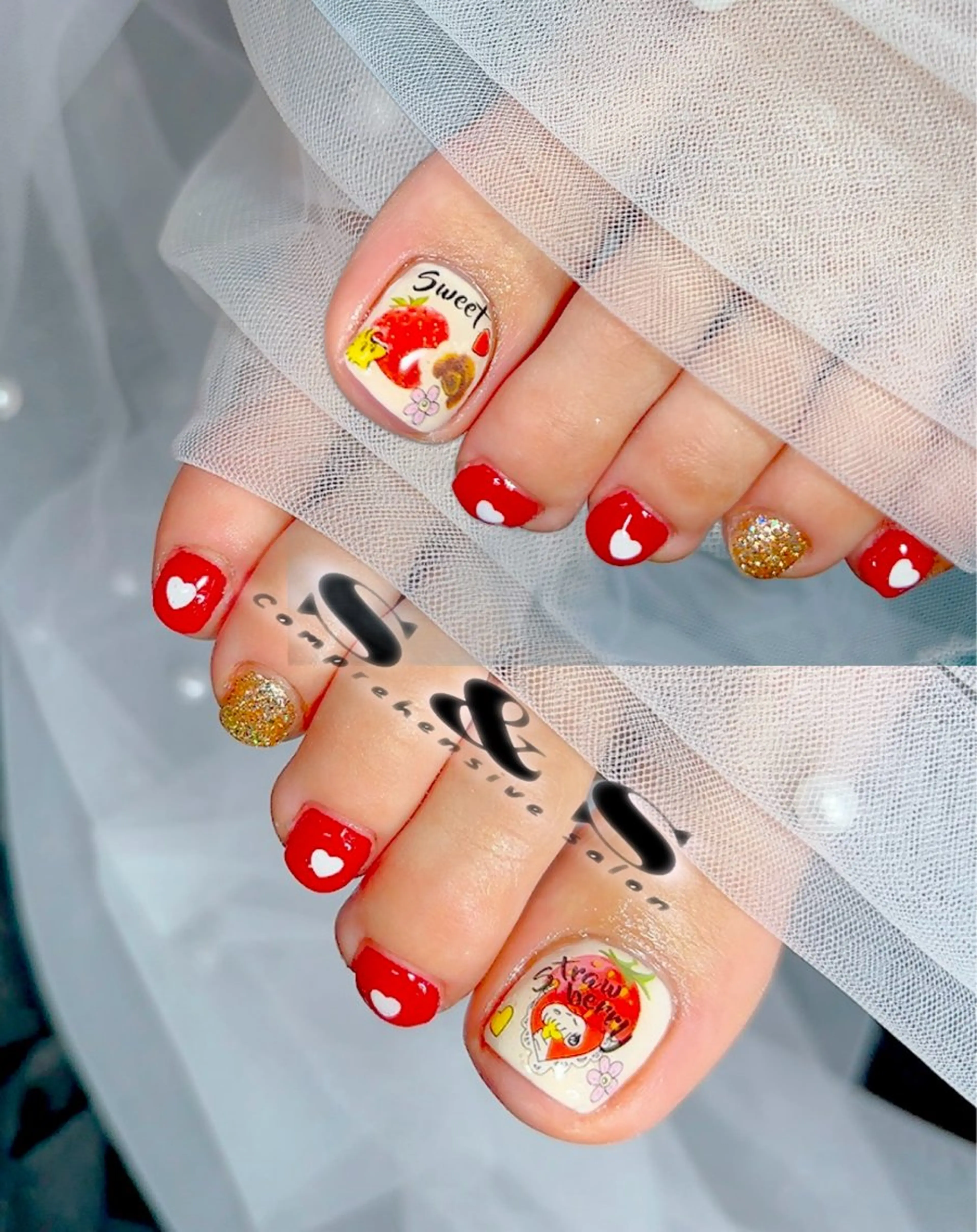 ネイル 長さ出し フットネイル メンズネイル 持ち込み バレンタイン S&S 村田小百合のネイルデザイン