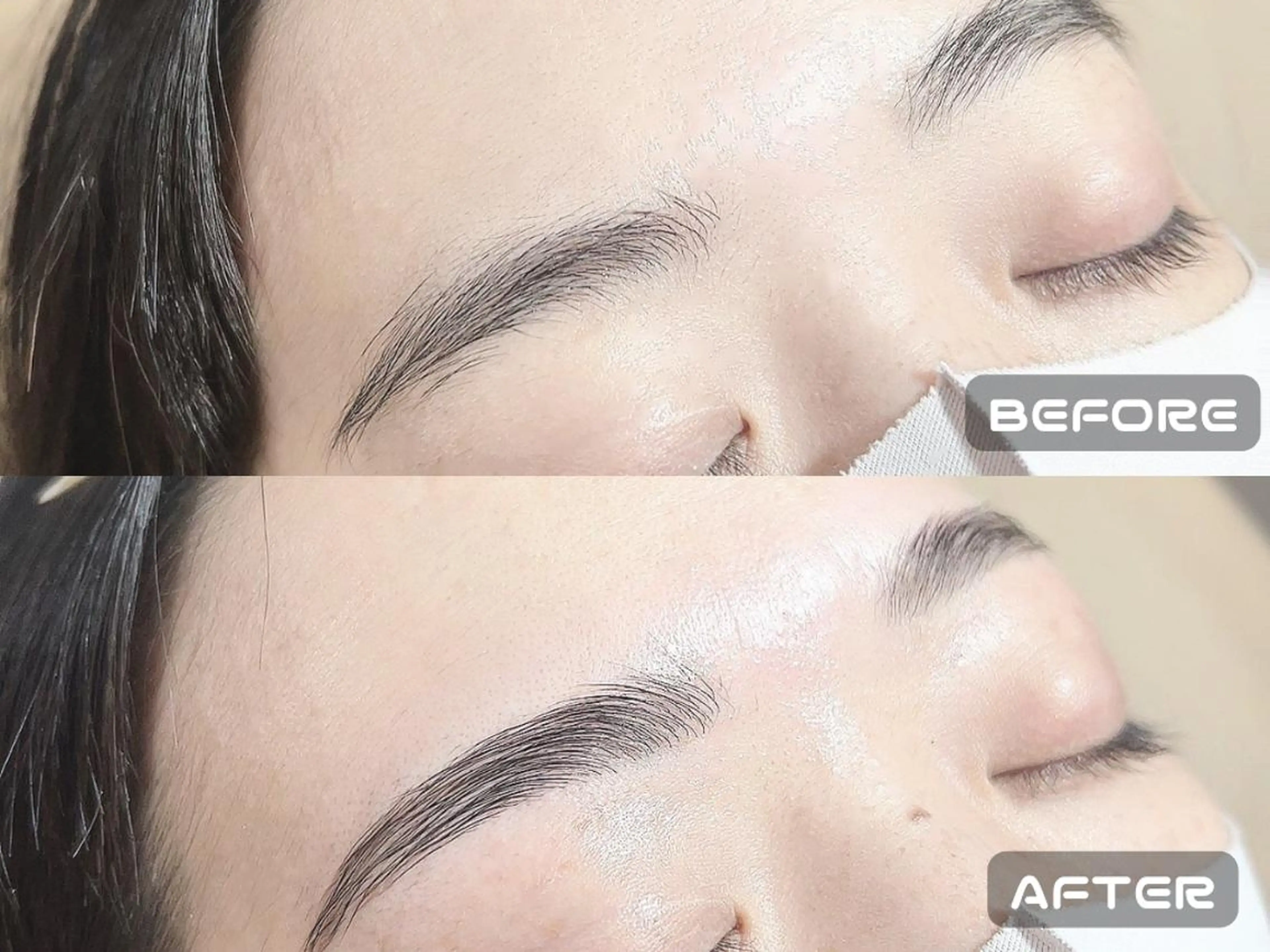 濃い眉が気になる方、垢抜け眉へ❤️眉WAX＋間引き（カット＋メイク仕上げ込💄）の写真