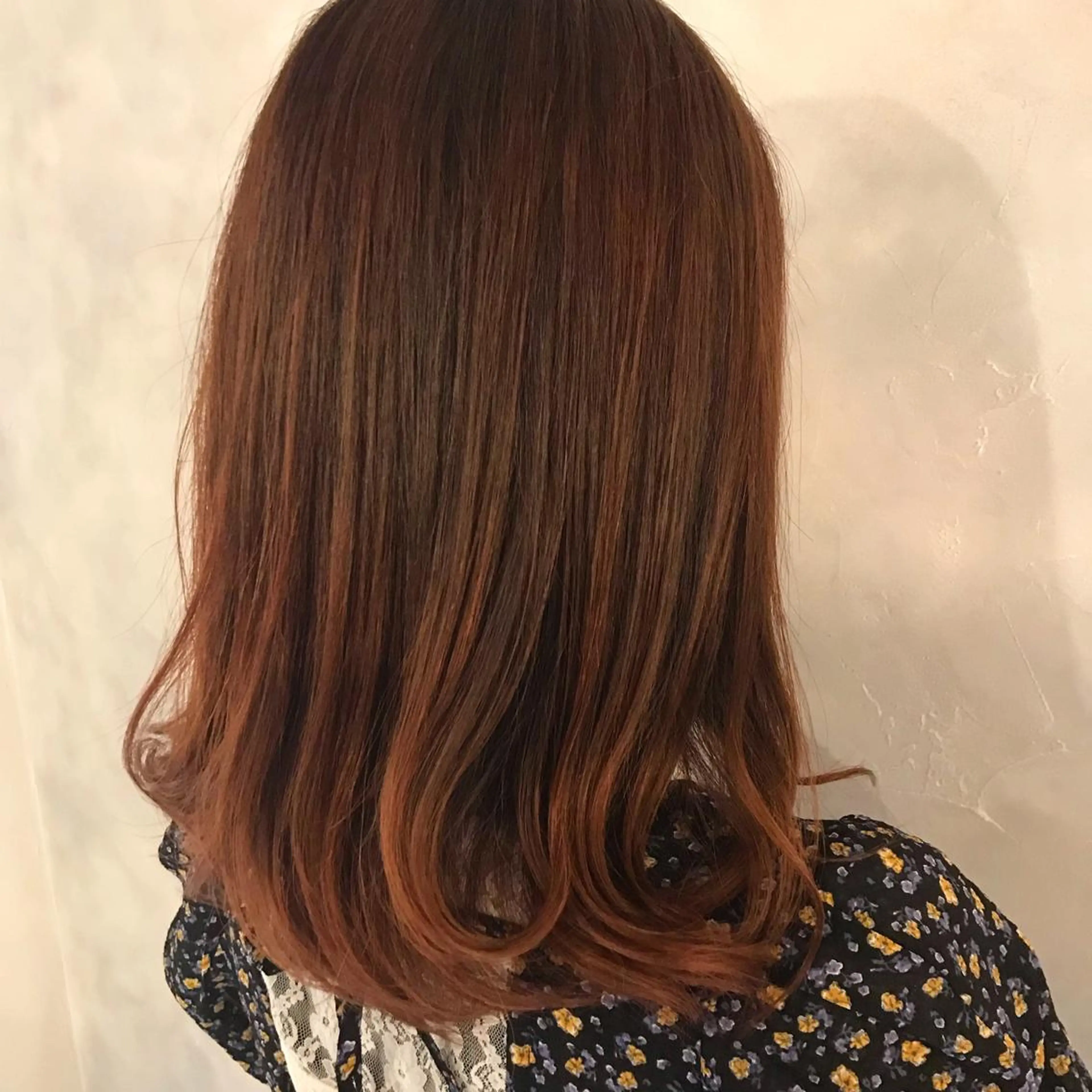 ミディアム カラー カット ヘアカラー GO TODAY所属・ハイトーン/小顔 カット/Ayumuのヘアスタイル