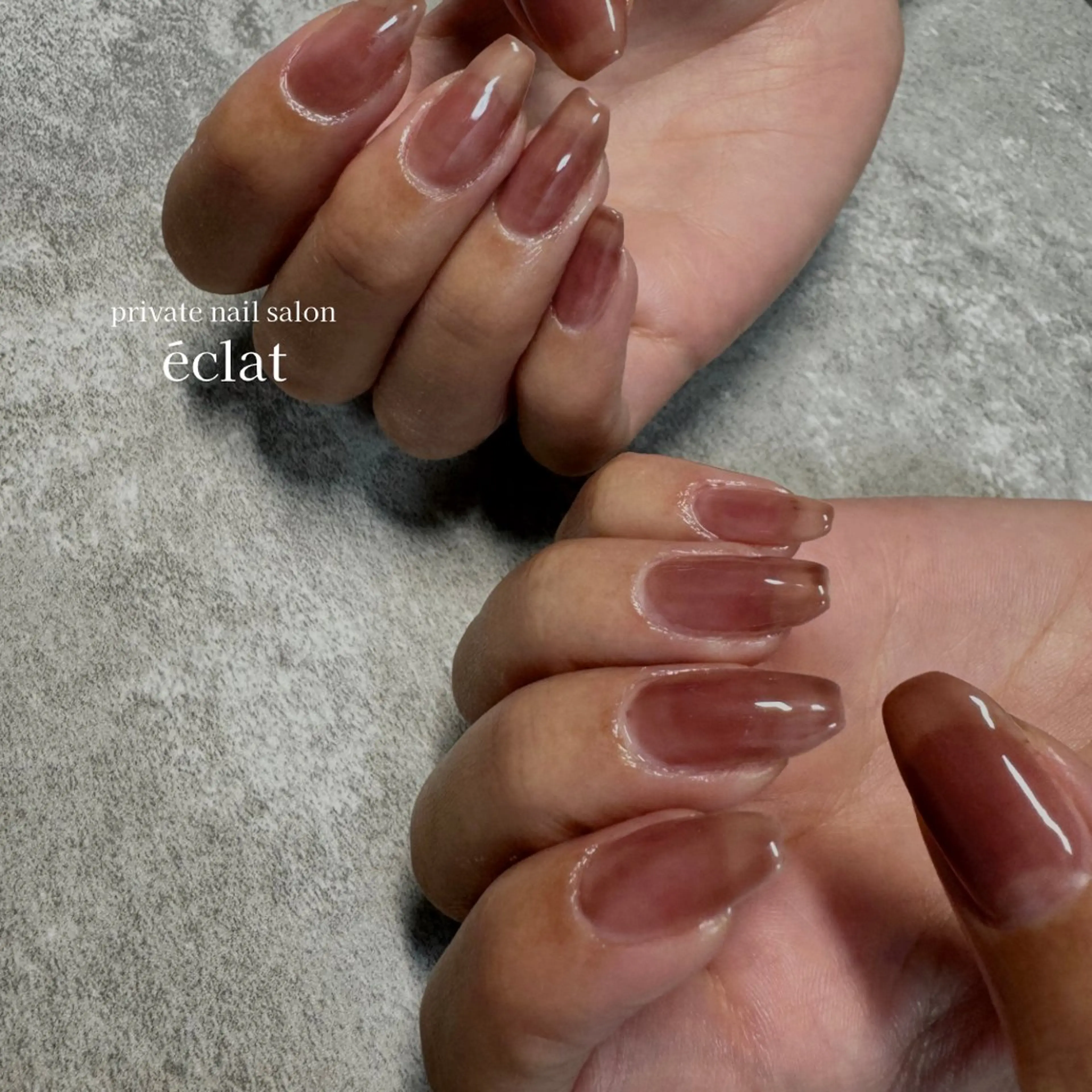 ネイル ワンカラーネイル nailsalon éclatのネイルデザイン