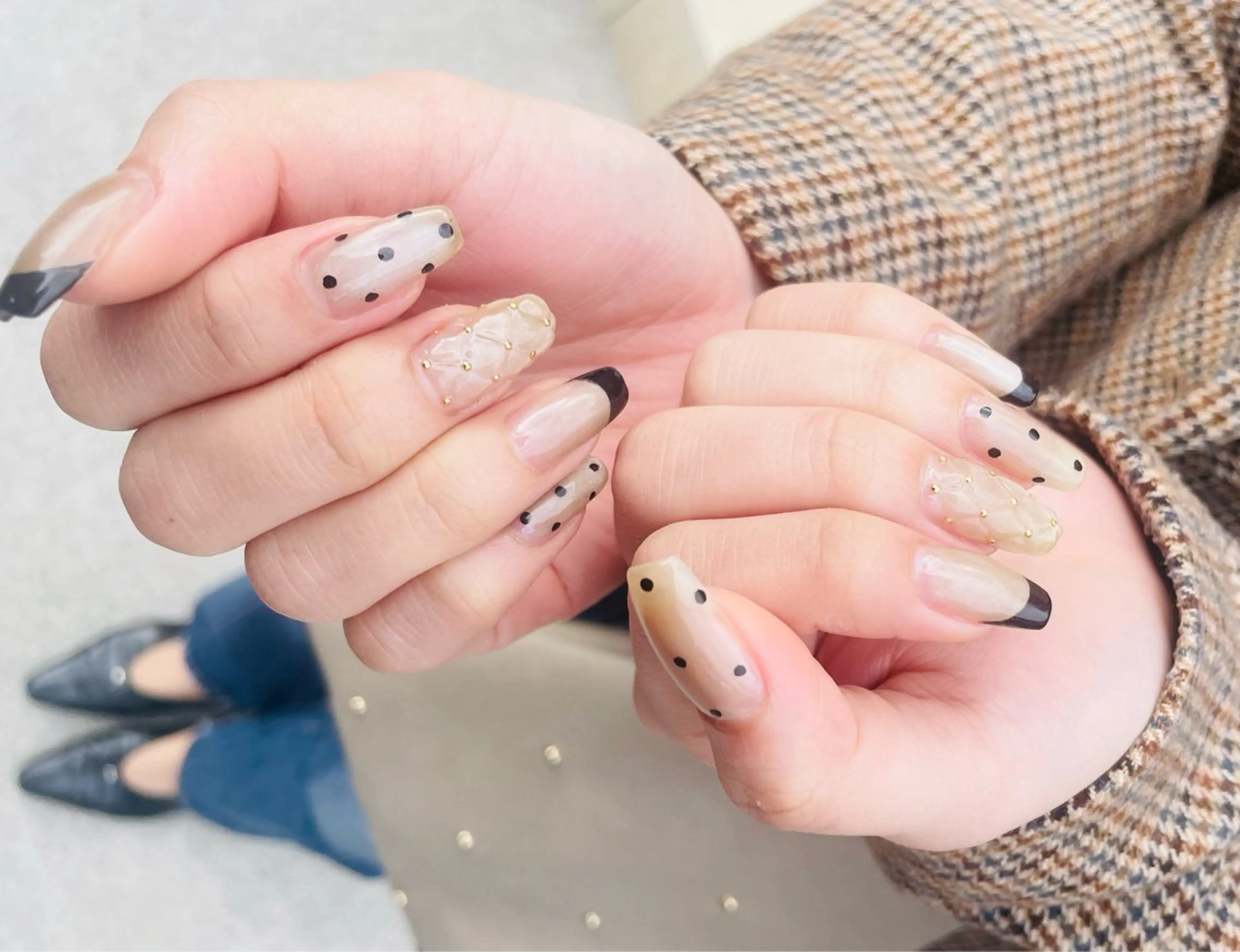 ネイル おそろいネイル Kuroki Yurikaのネイルデザイン