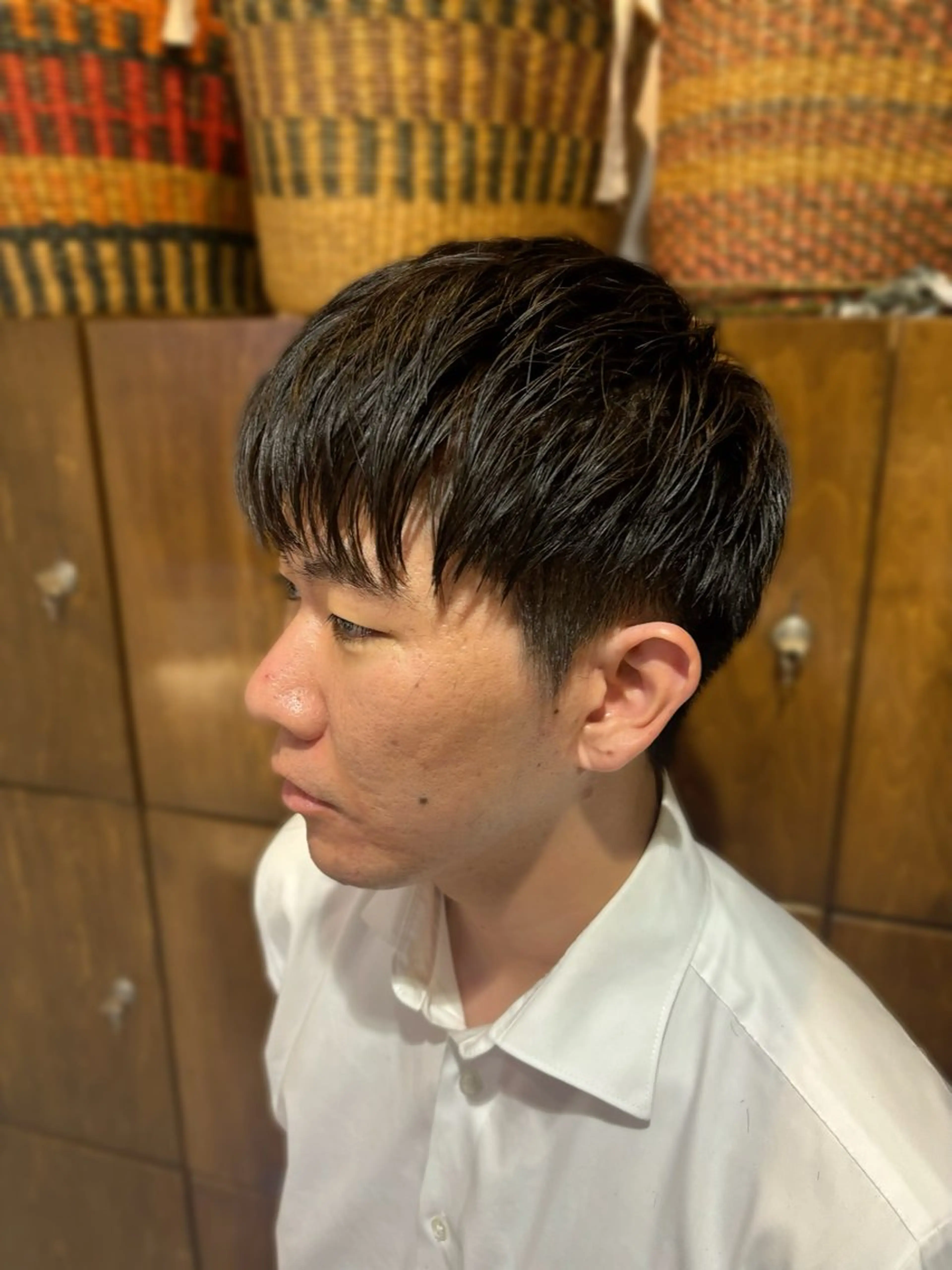 メンズ レイヤーカット/艶髪 /パーマaikoのヘアスタイル