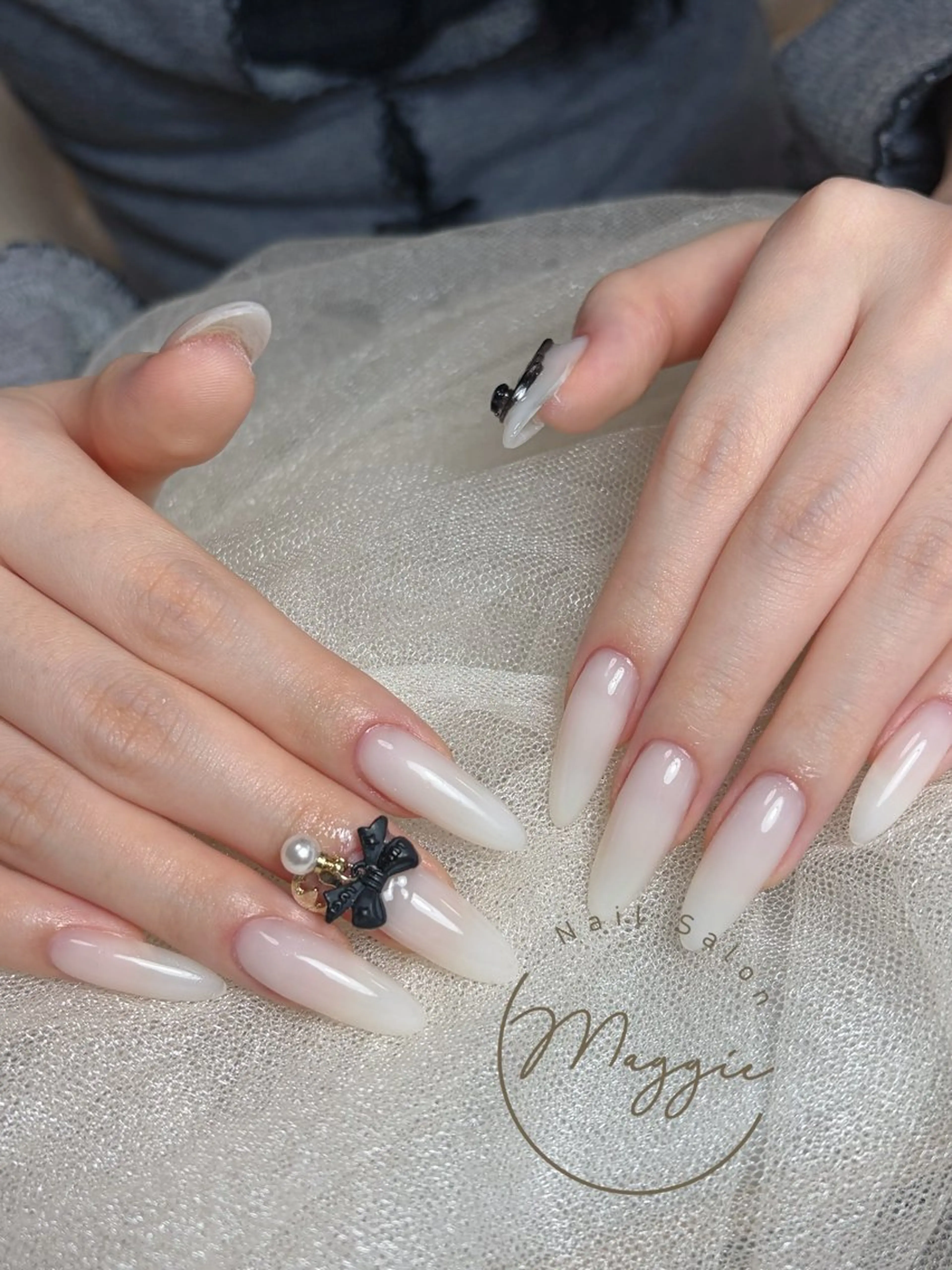 ネイル ワンカラーネイル ネイルチップ Maggie りな.(モデル募集のネイルデザイン