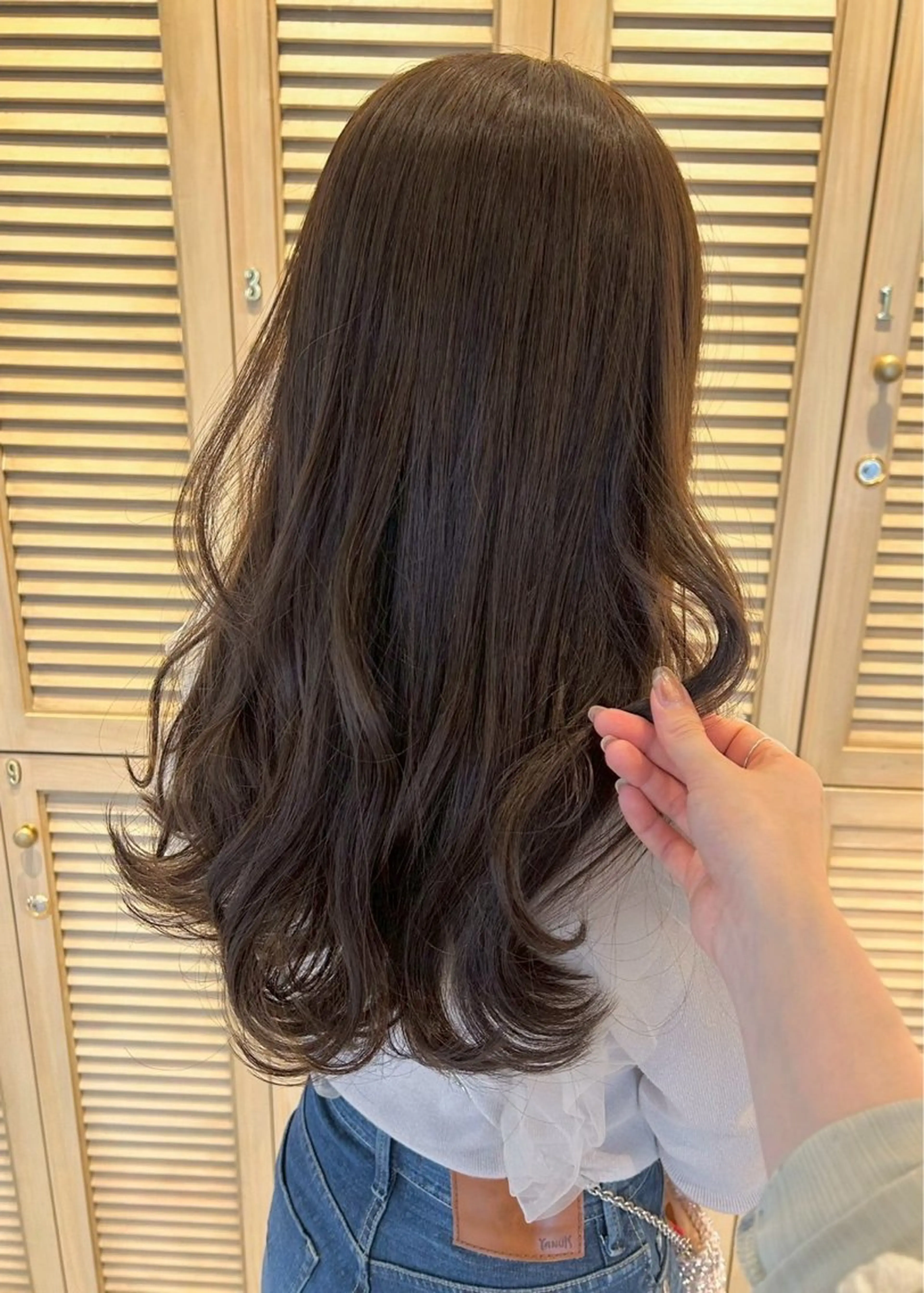 セミロング カラー パーマ ヘアアレンジ サナ / elto四条烏丸のヘアスタイル