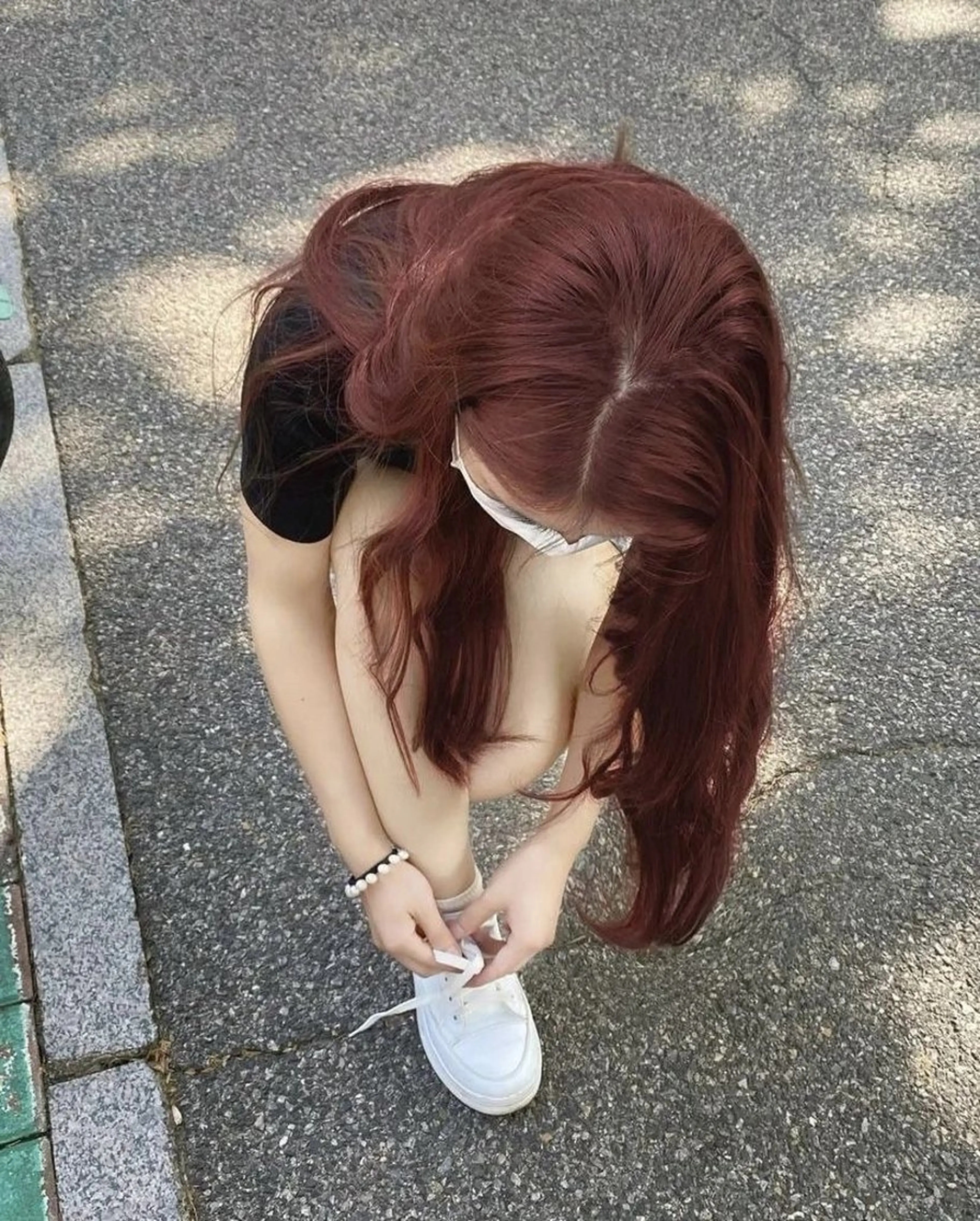 セミロング カラー ヘアアレンジ 韓国風カラー ピンクカラー 韓国風ヘア ヘアカラー パーマ トリートメント ヘッドスパ ヘアセット 顔まわりカット の達人のヘアスタイル