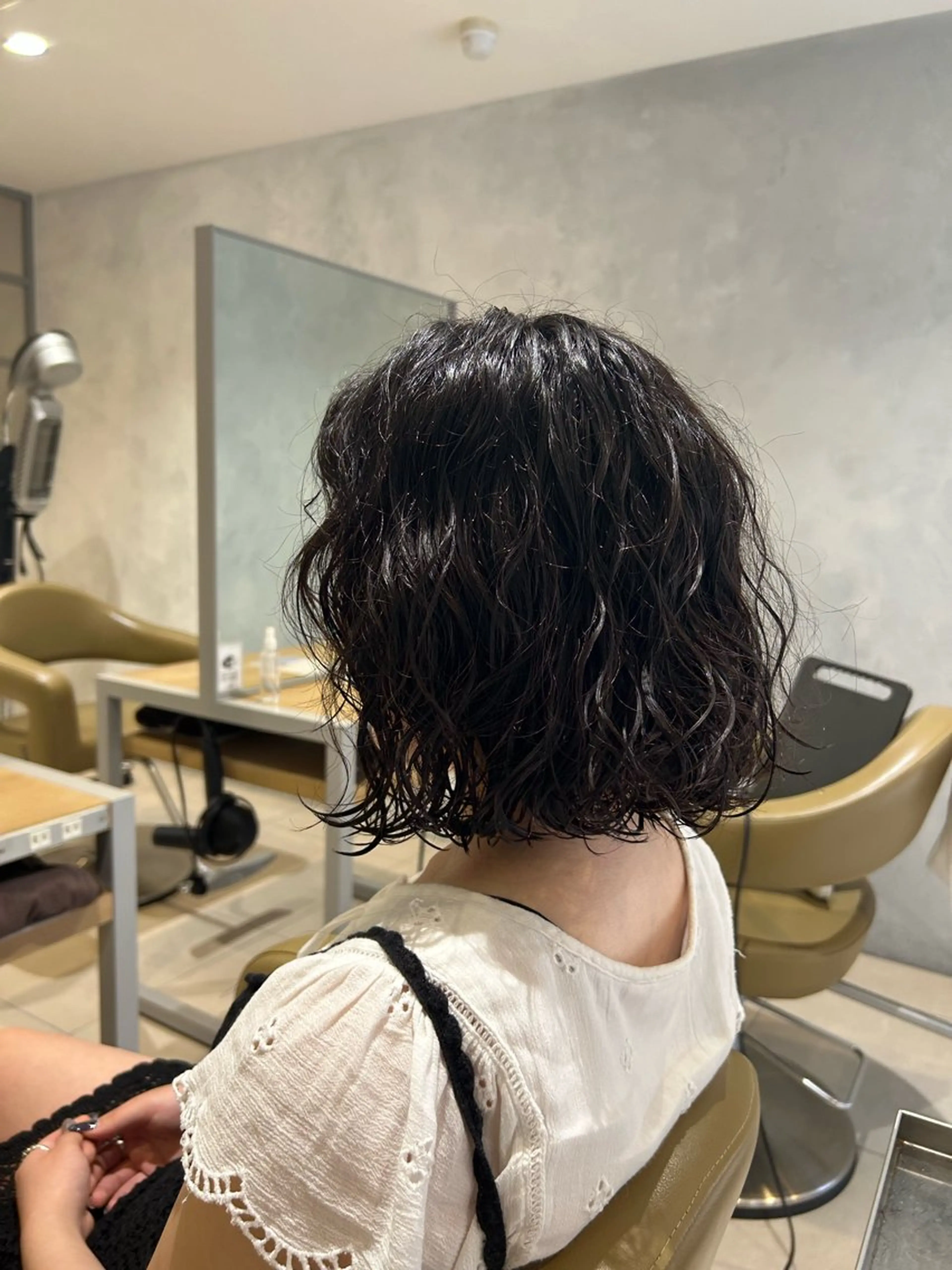 ミディアム パーマ メンズ得意です💥 ハユカといいます❗️のヘアスタイル