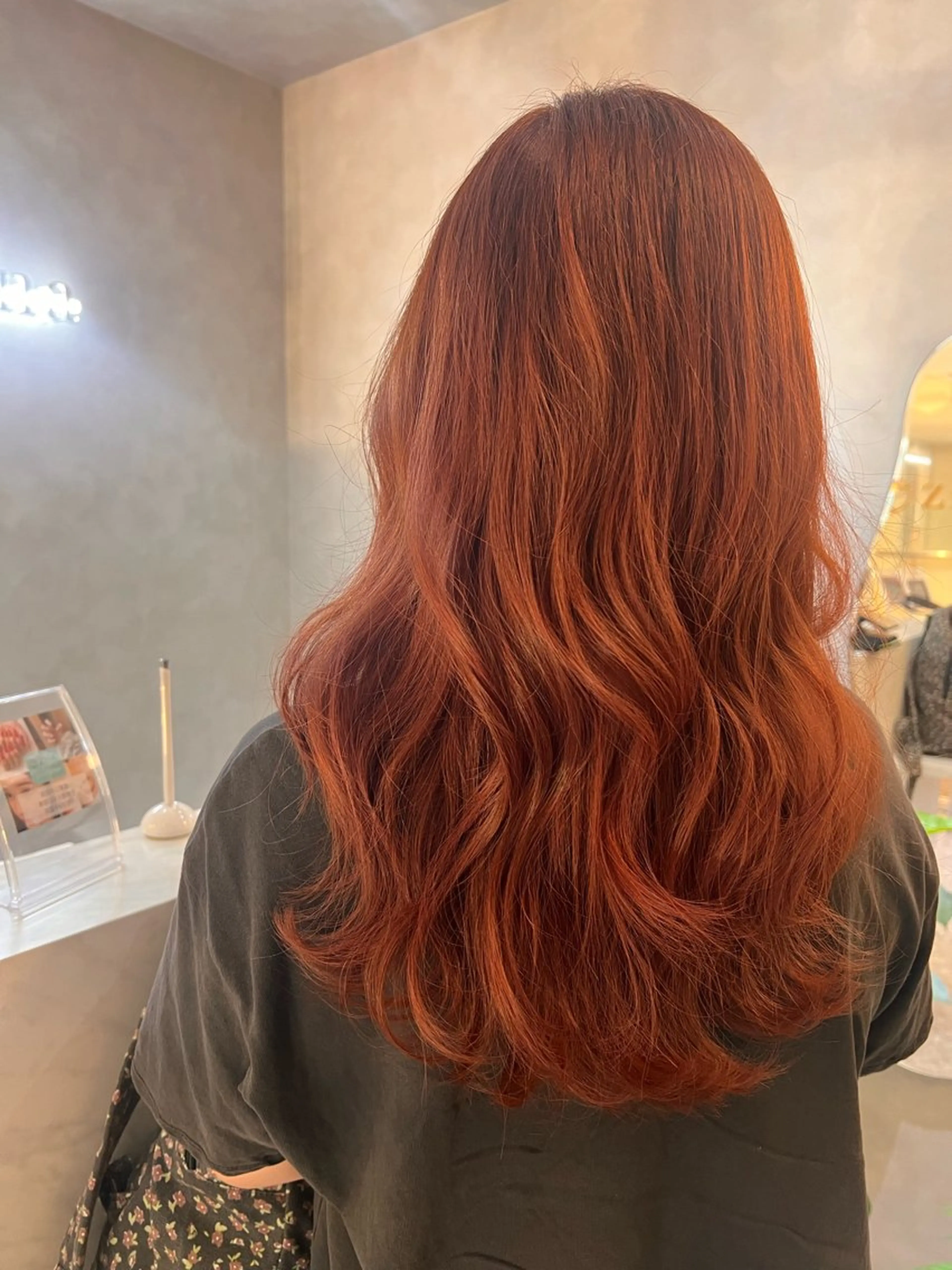 ロング カラー ブラウンカラー レッドカラー レッドブラウン カット ヘアカラー トリートメント KANA🌿透明感/ レイヤーcut🌿のヘアスタイル