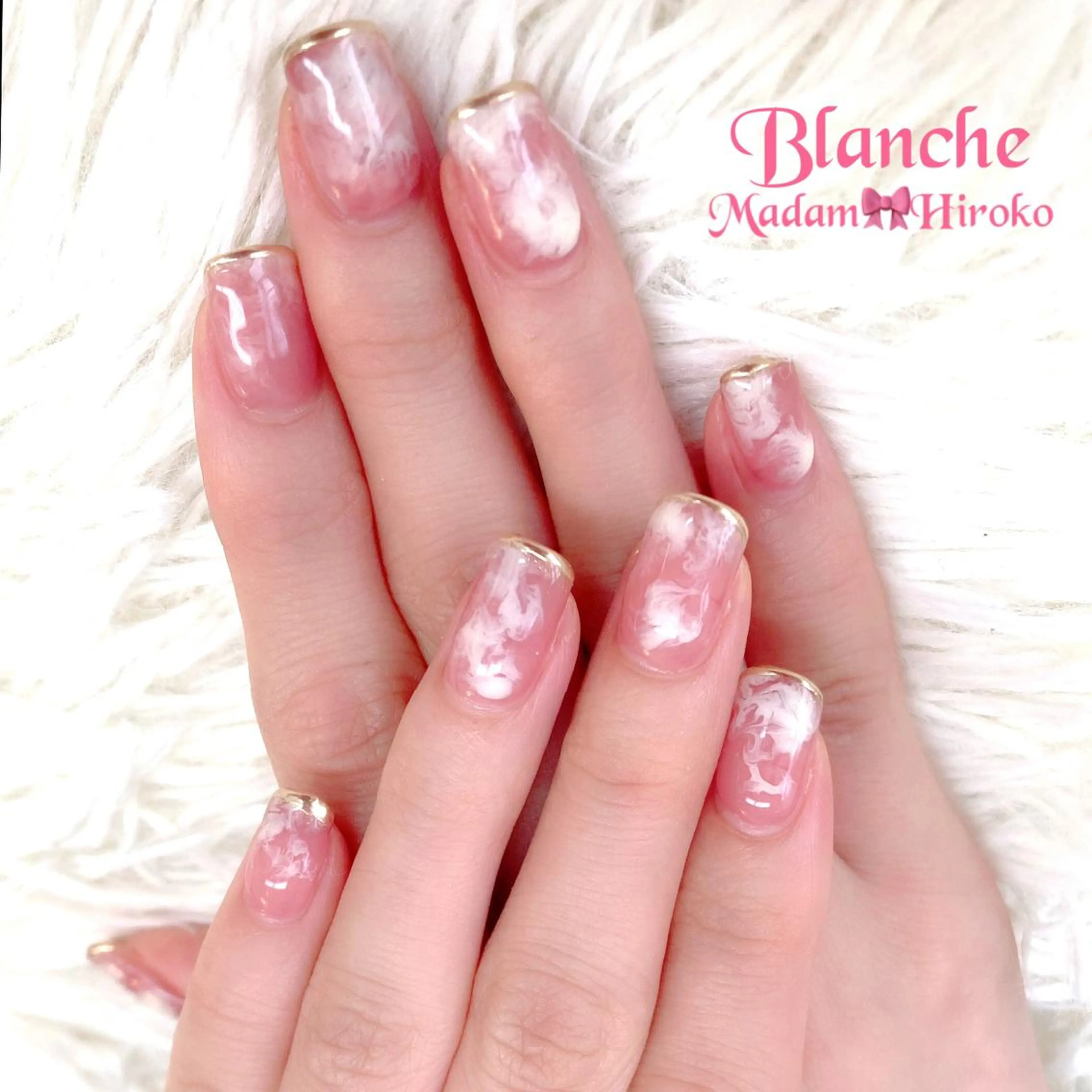 ネイル ミラーネイル ニュアンスネイル ピンク ピンクベージュ Lianネイル 寛子Lianのネイルデザイン