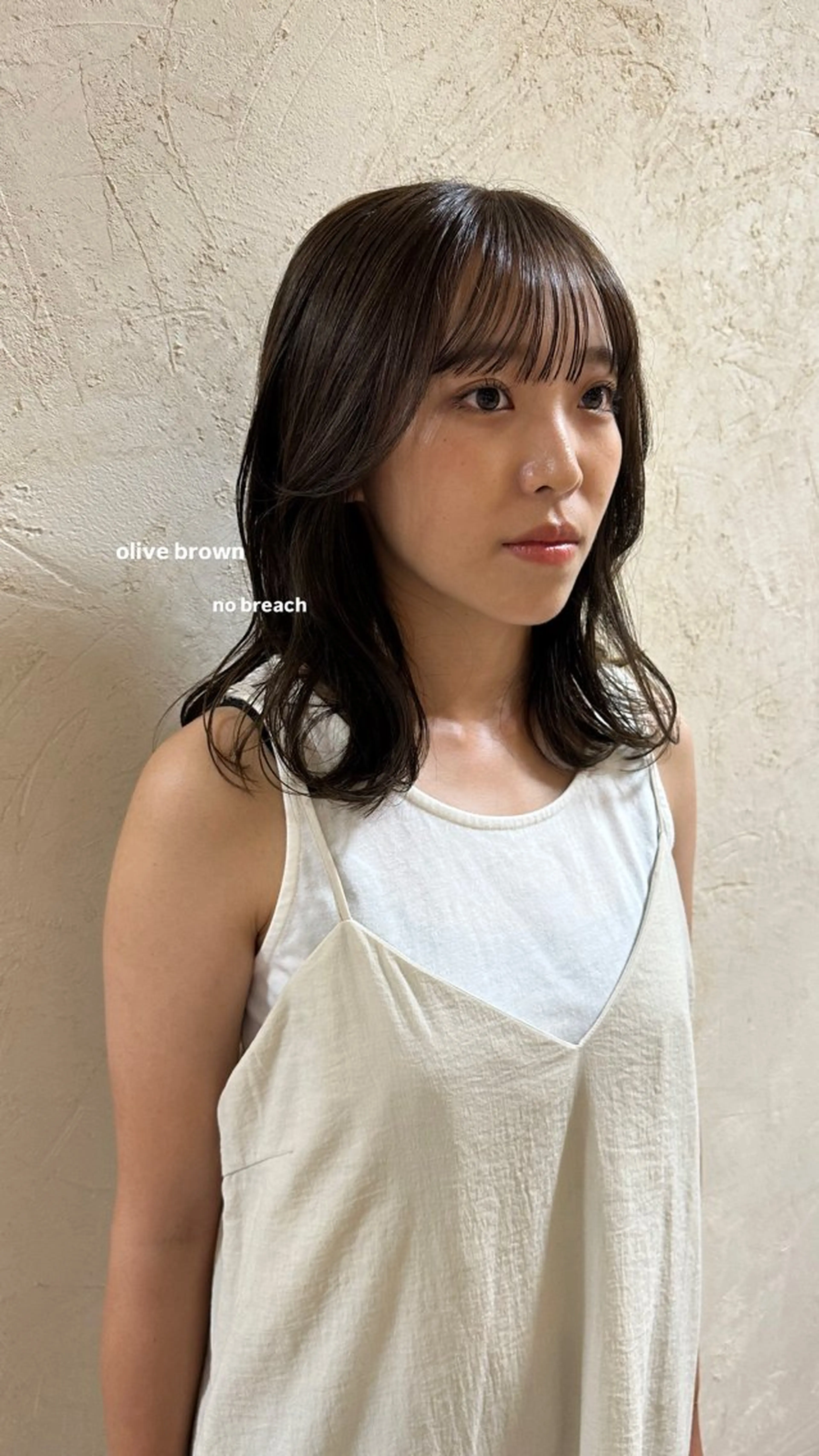 ミディアム カラー カット ヘアカラー トリートメント v-lab studio所属・韓国レイヤーカット/ 艶カラー/ noaのヘアスタイル