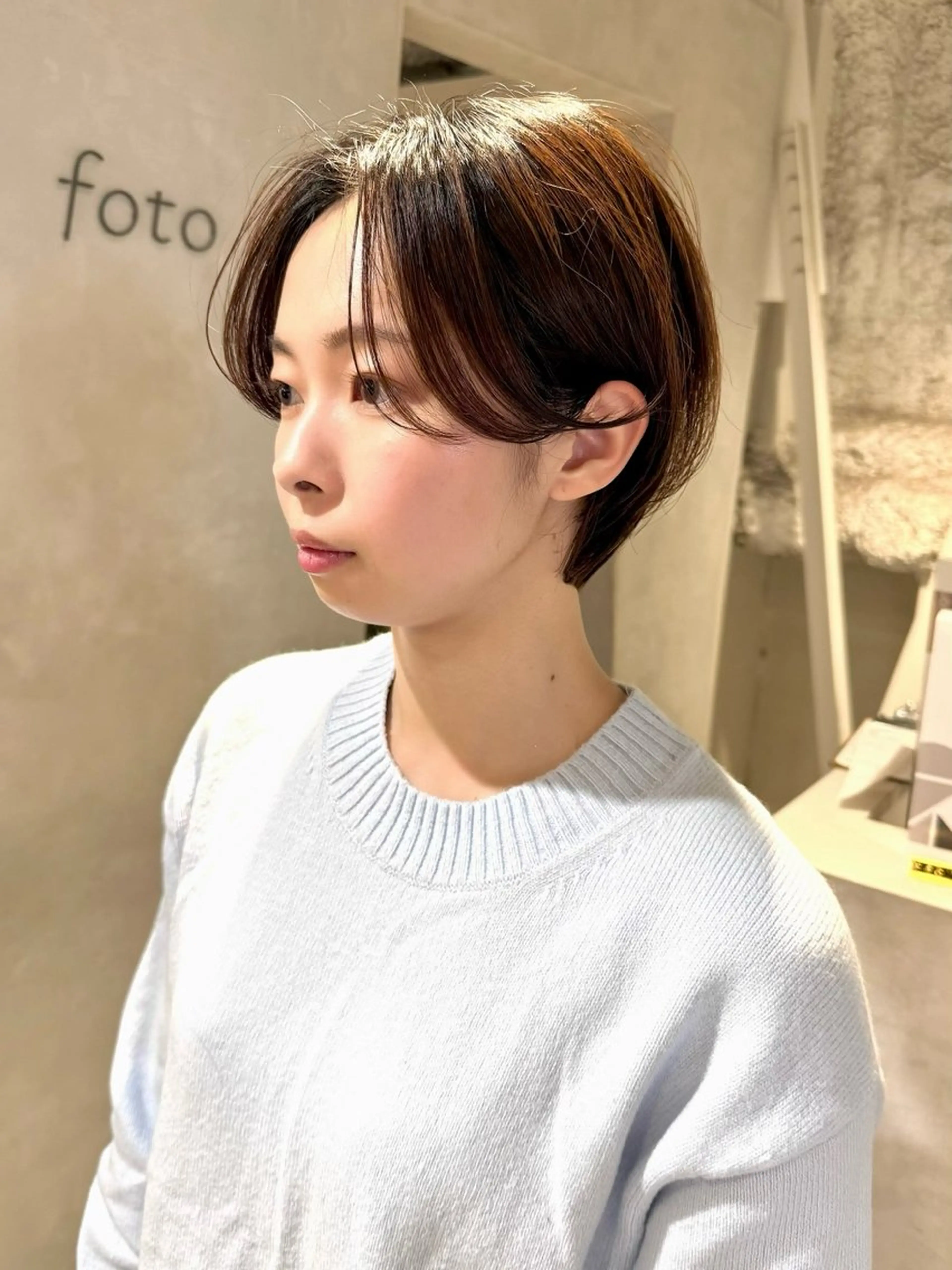 ショート カット ヘアカラー 骨格診断で絶対可愛い ✨丸みショート✨凌弥のヘアスタイル