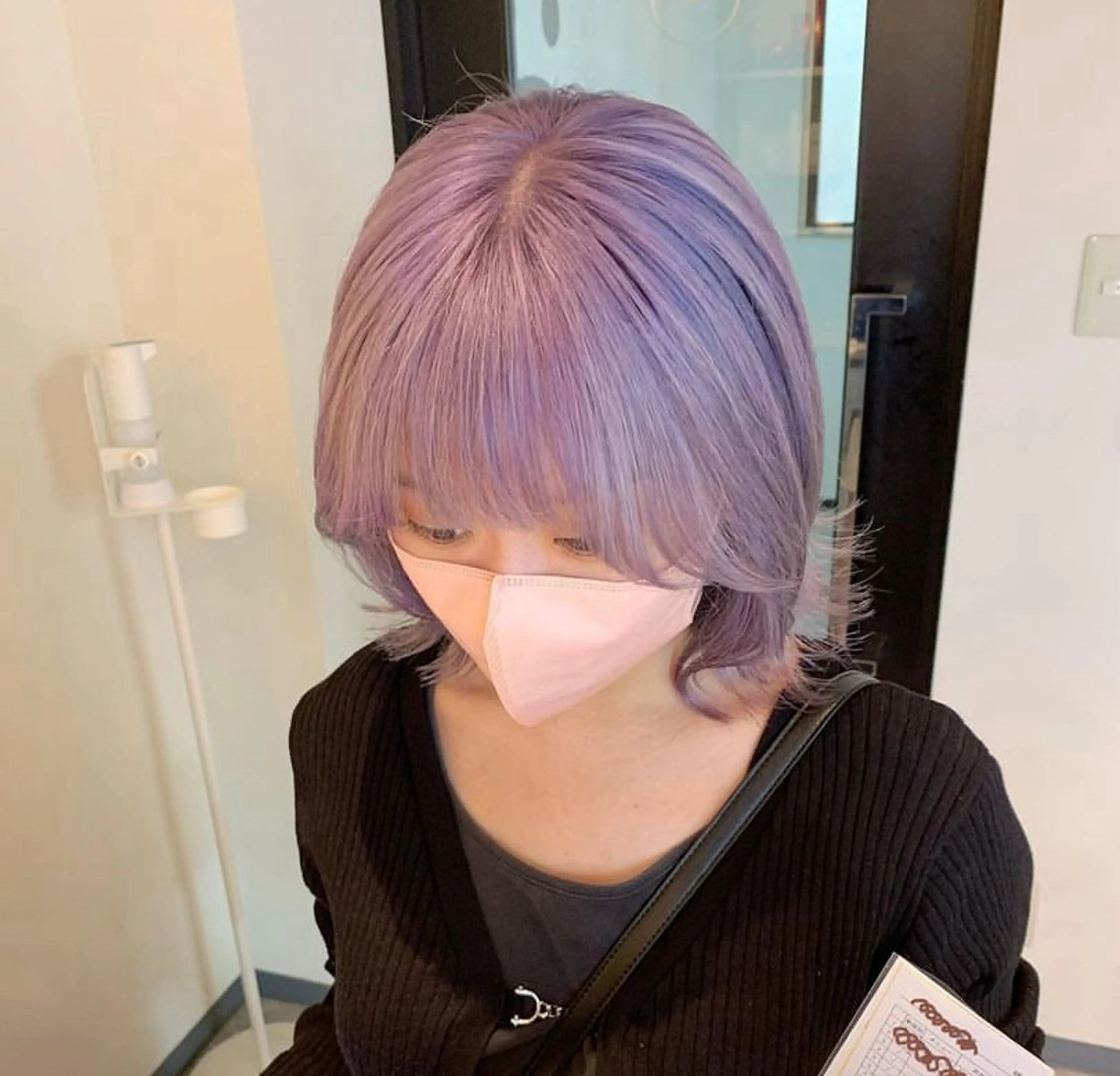 ショート mirai/レイヤー ボブ/デザインカラーのヘアスタイル