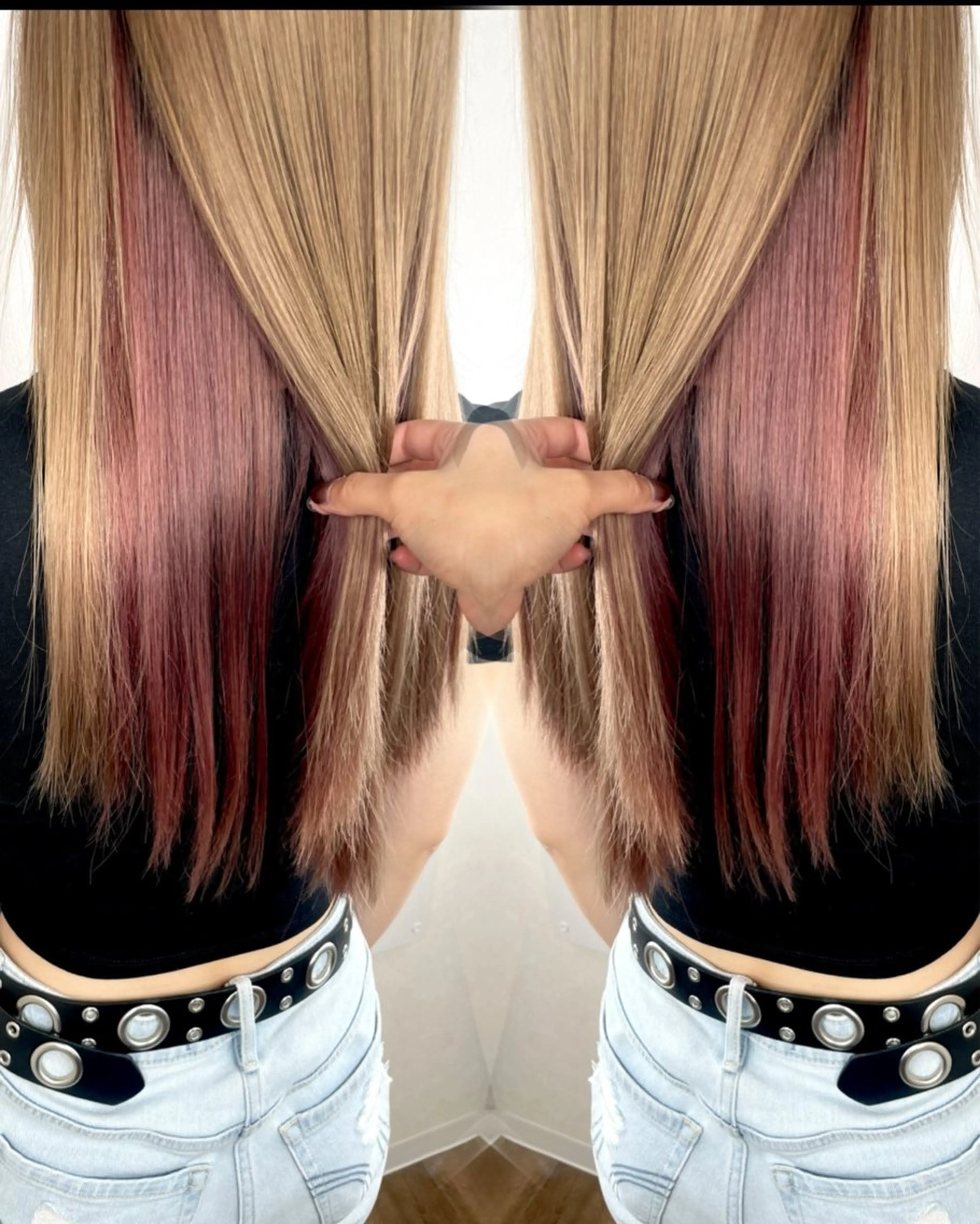 【平日限定✨髪質改善🌟】カット+髪質改善inケアカラー＋リンゴ幹細胞TR（ナノスチーム、超音波付き🫧）の写真