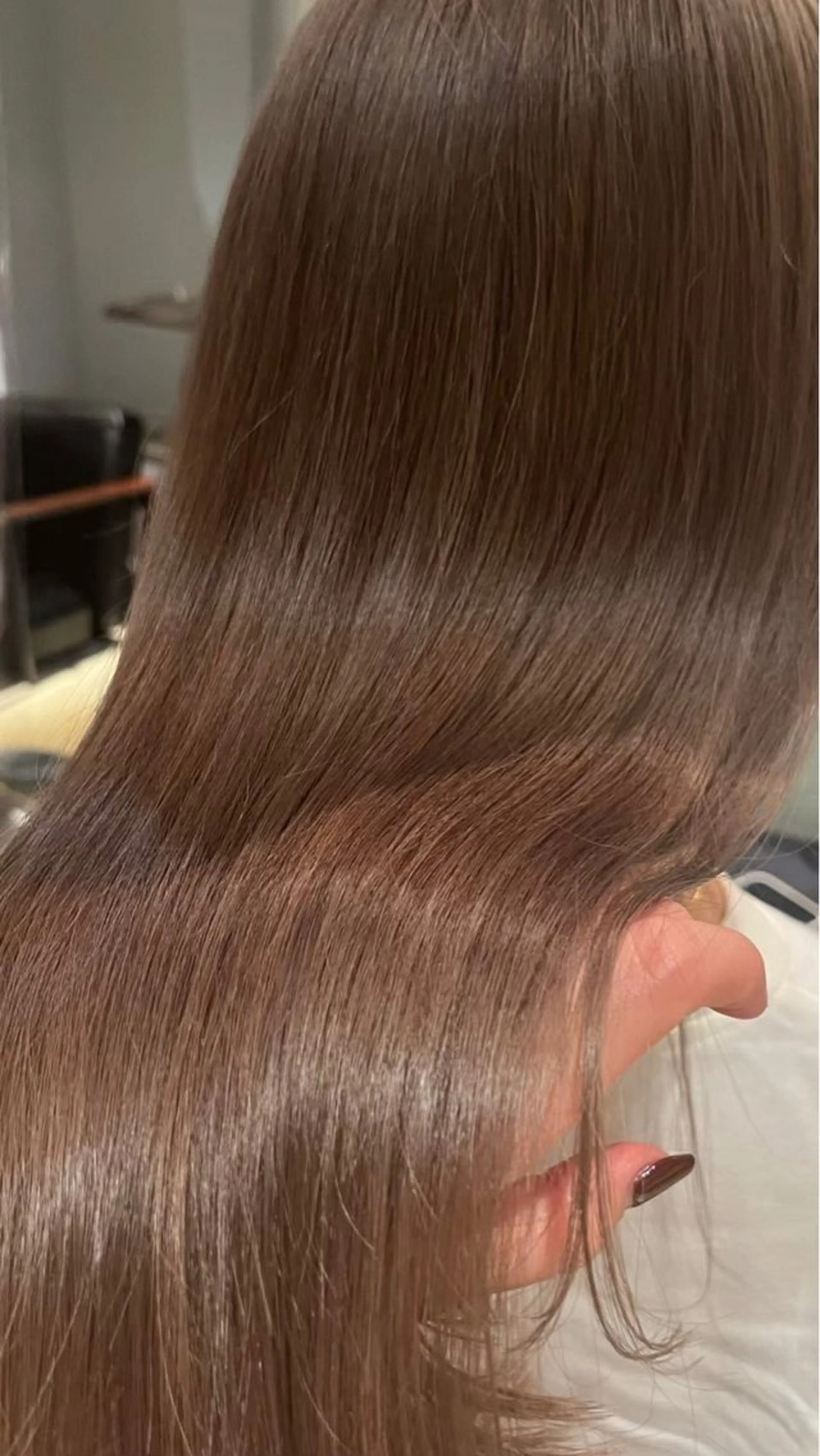 ロング 縮毛矯正 縮毛矯正/ブリーチ/ 歌恋🎵のヘアスタイル