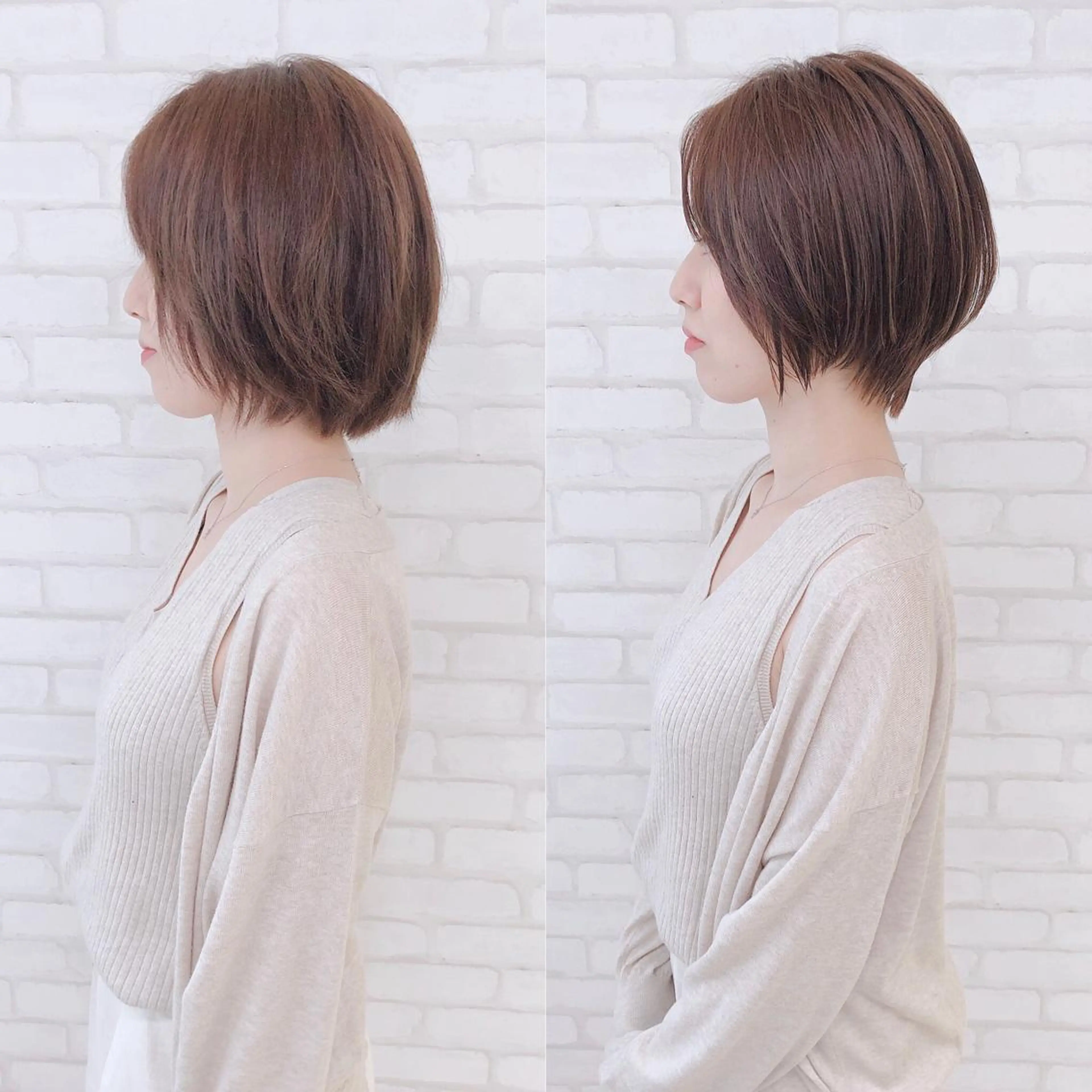 ショート カラー アビリタ 警固のヘアスタイル