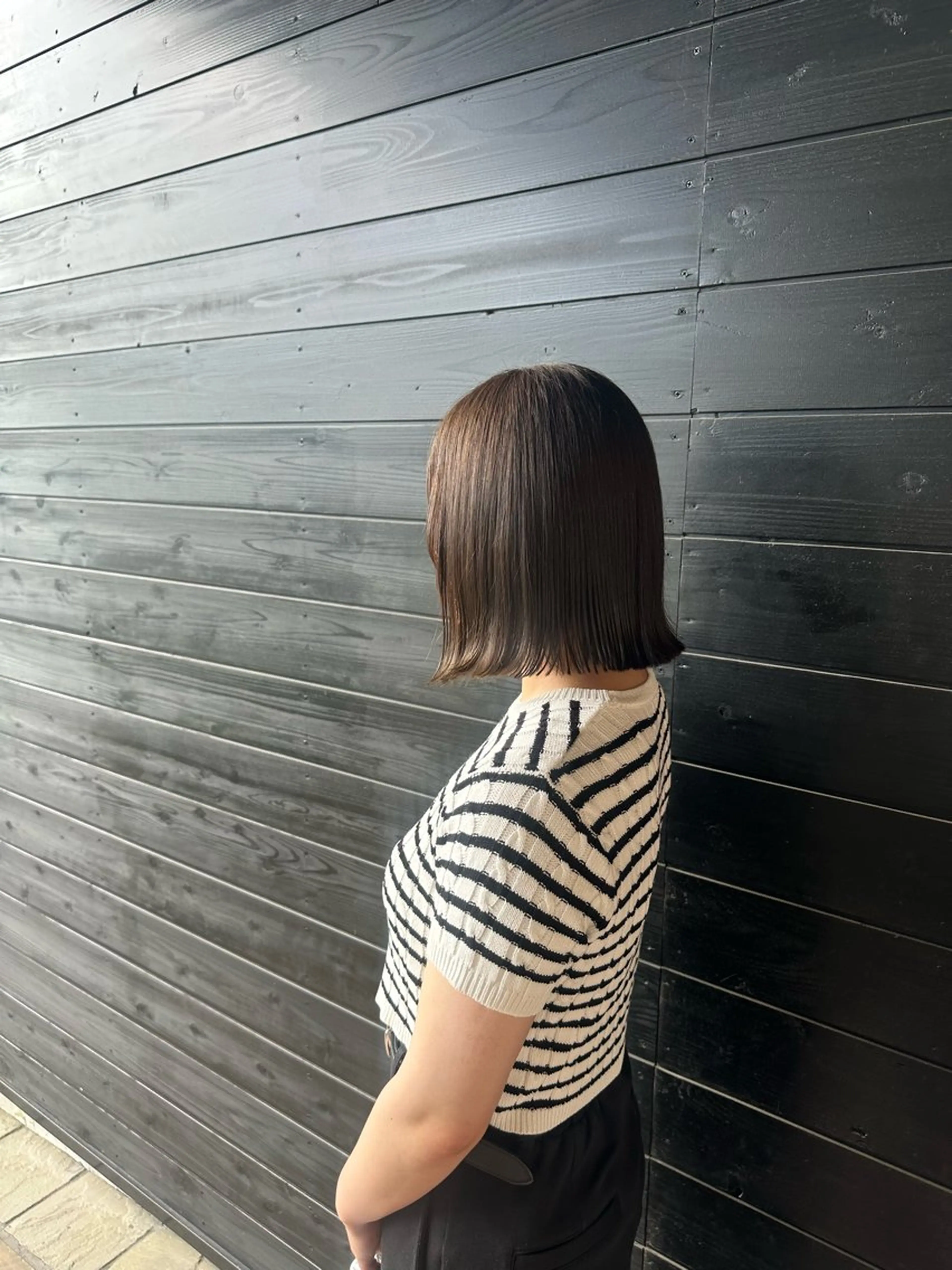 ショート 切りっぱなしボブ ボブ 大羽 晴日のヘアスタイル