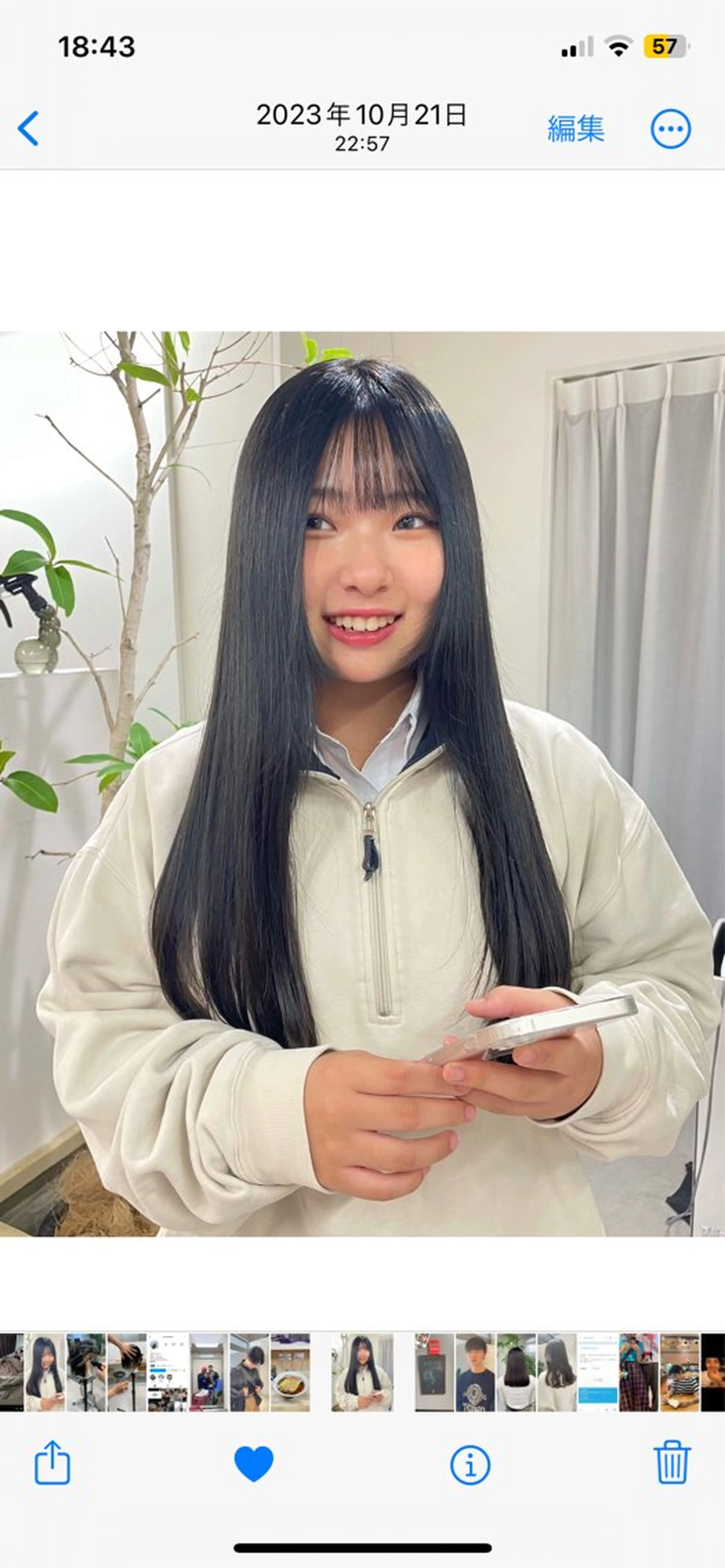 ロング カット ヘアカラー デザインパーマ/ 艶カラー/ボブのヘアスタイル