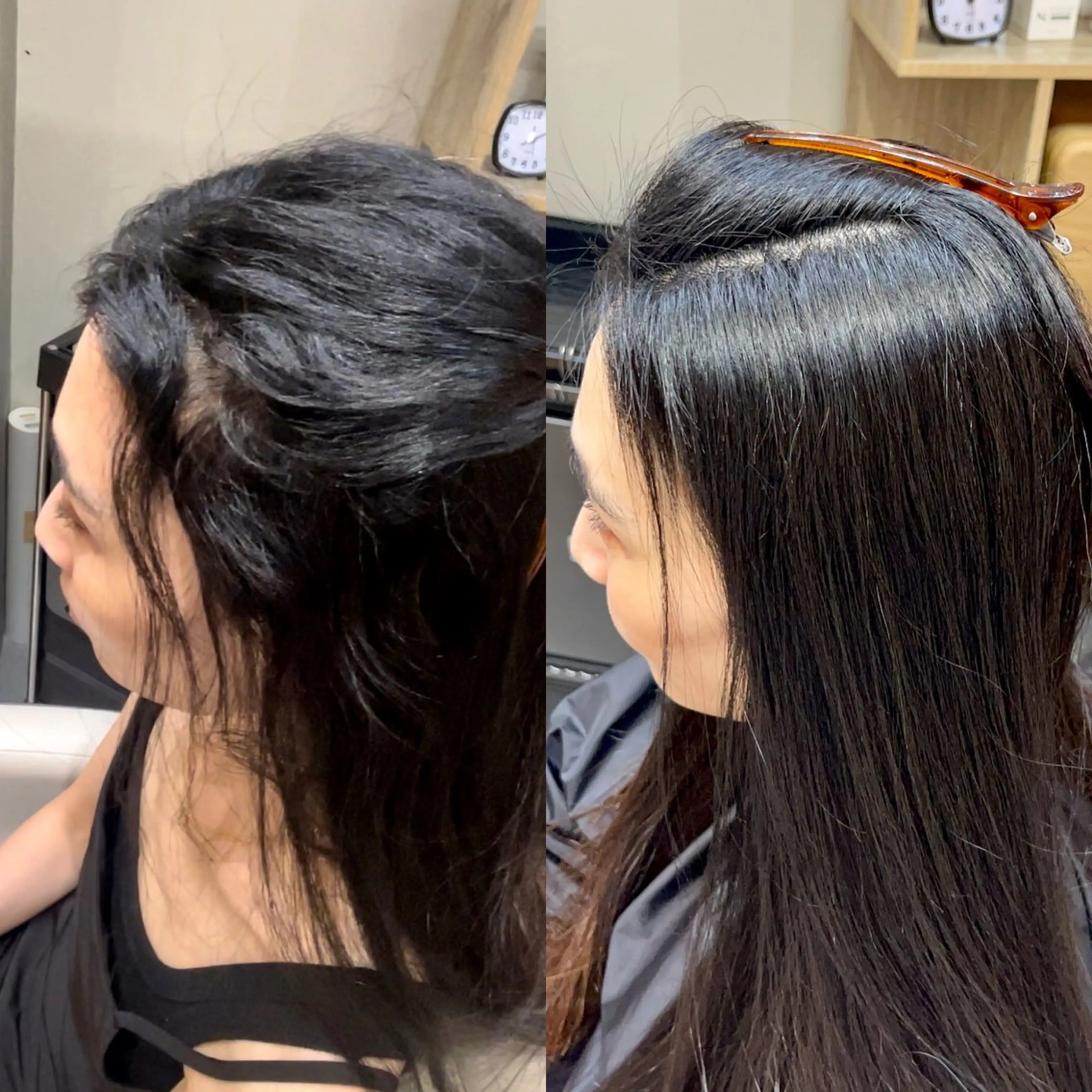 ロング 縮毛矯正 Soleriaソレリア所属・おしゃれ染めで白髪を 染める/山口玲緒奈のヘアスタイル