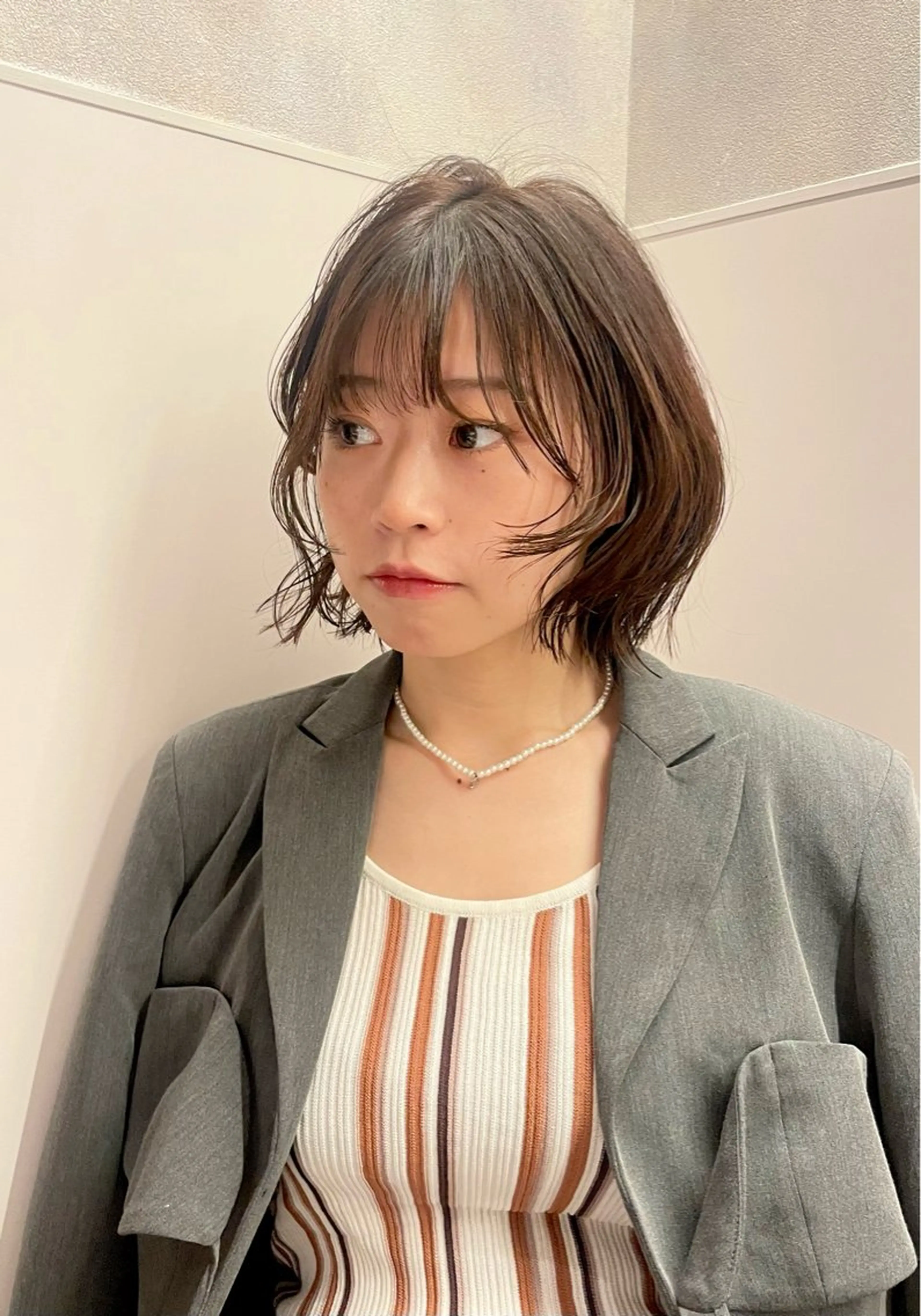 ショート カラー カット ヘアカラー 野町好花 レイヤー/髪質改善のヘアスタイル