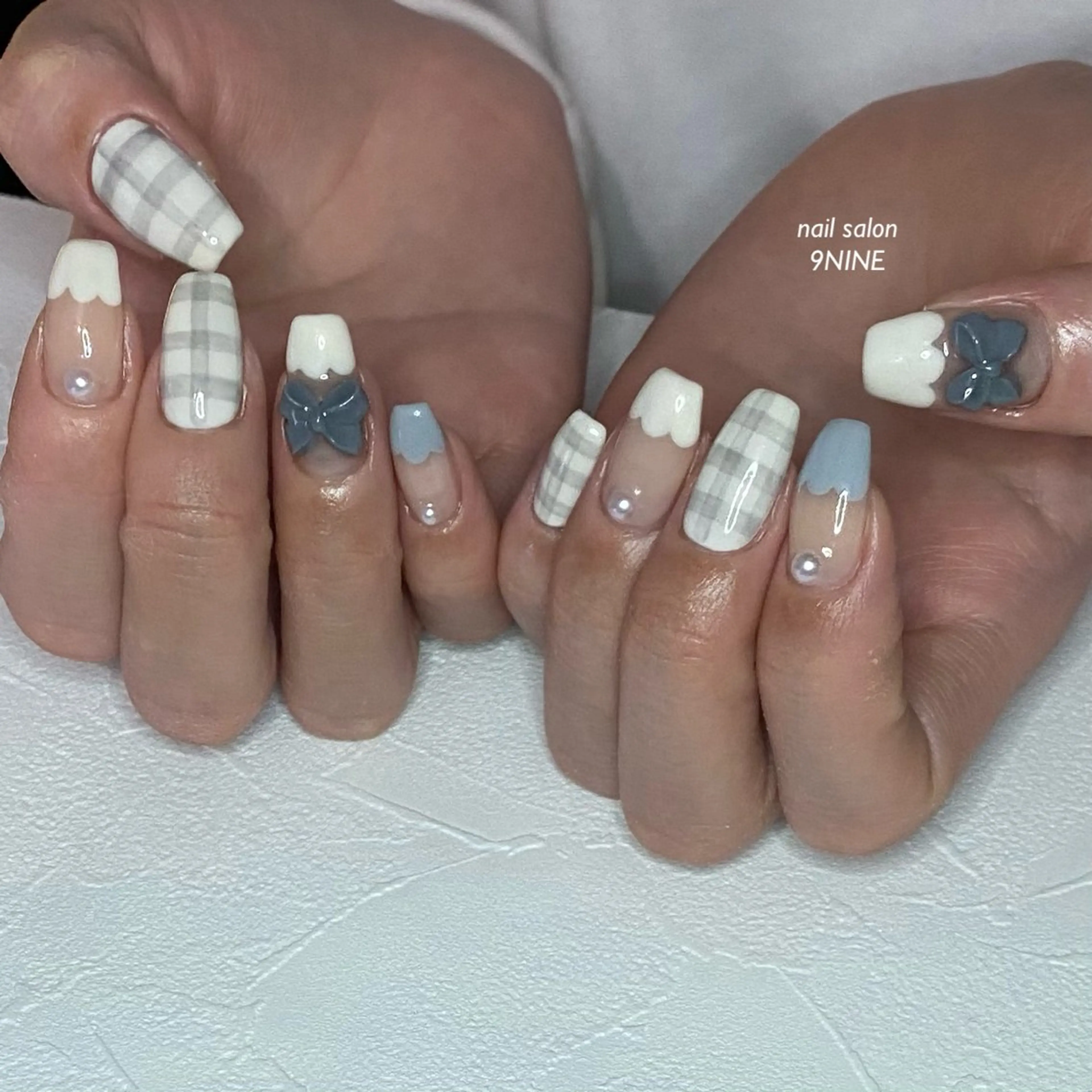 ネイル リボン nail salon  9NINE所属・nail salon 9NINEのネイルデザイン