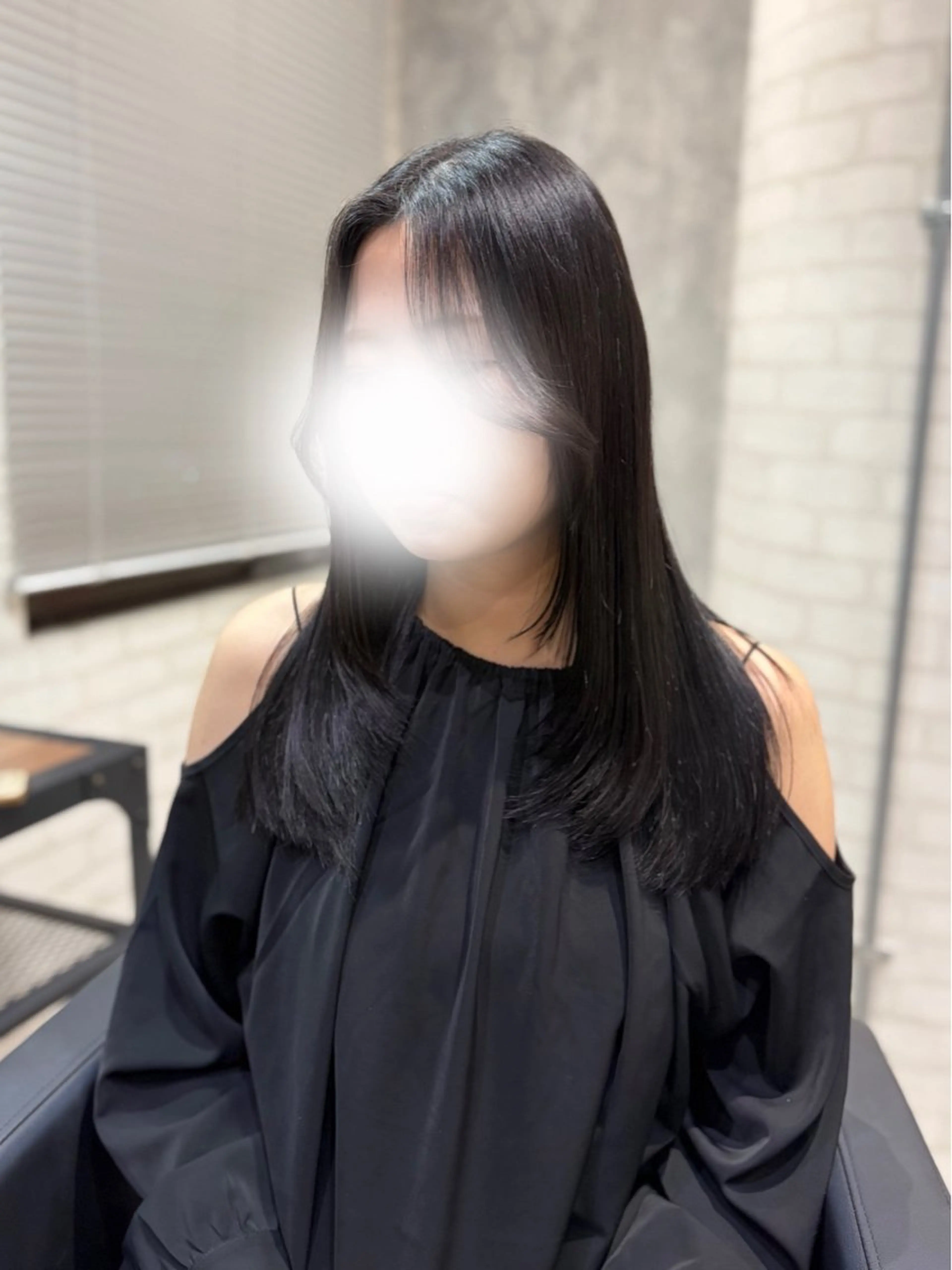 ロング カラー 透明感カラー カット ヘアカラー トリートメント shiori/透明感 /顔周り/髪質改善のヘアスタイル