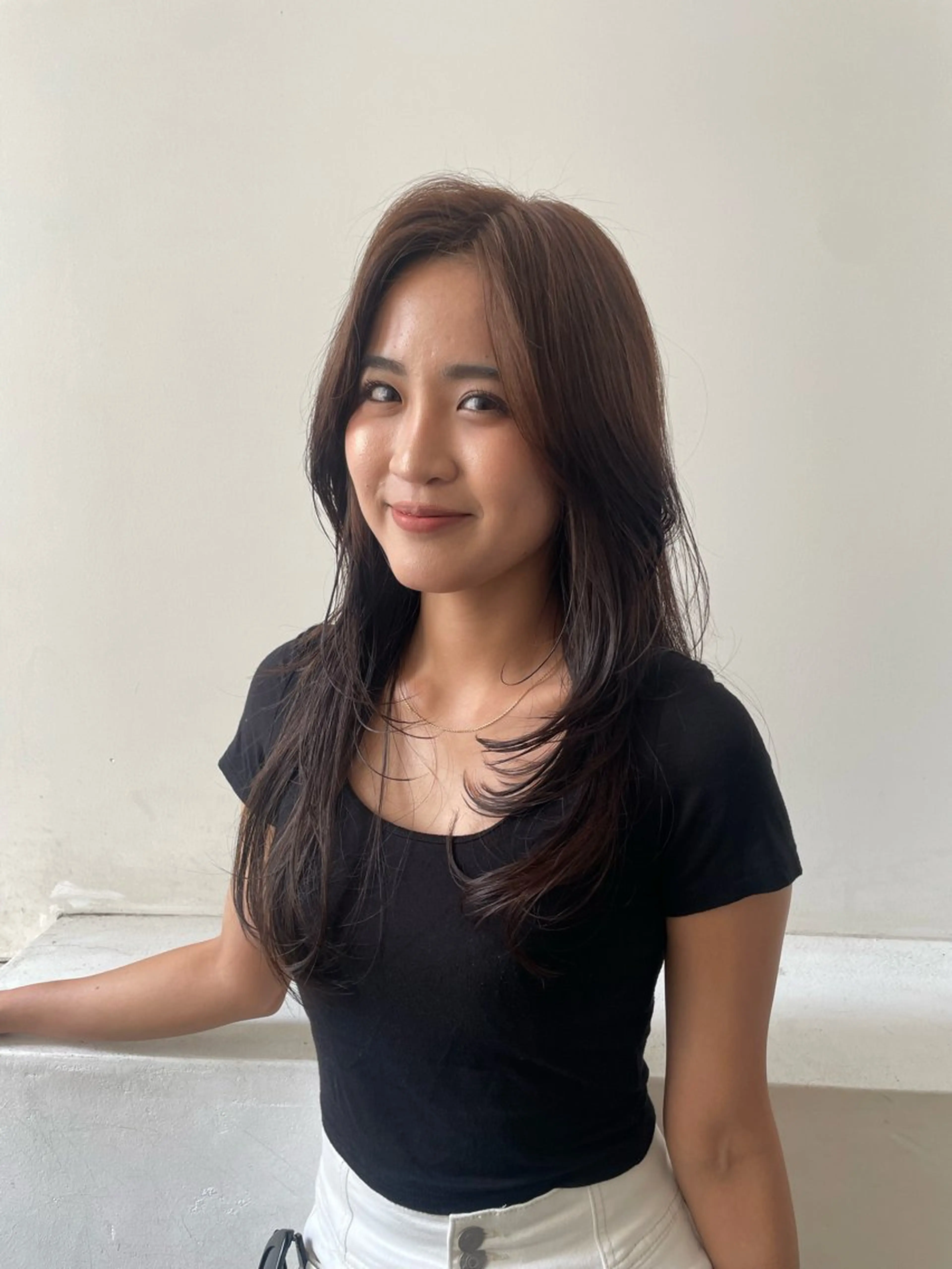 カラー ブラウンカラー ハンドネイル 韓国ヘア/ネイル kanako🤍🫧のヘアスタイル