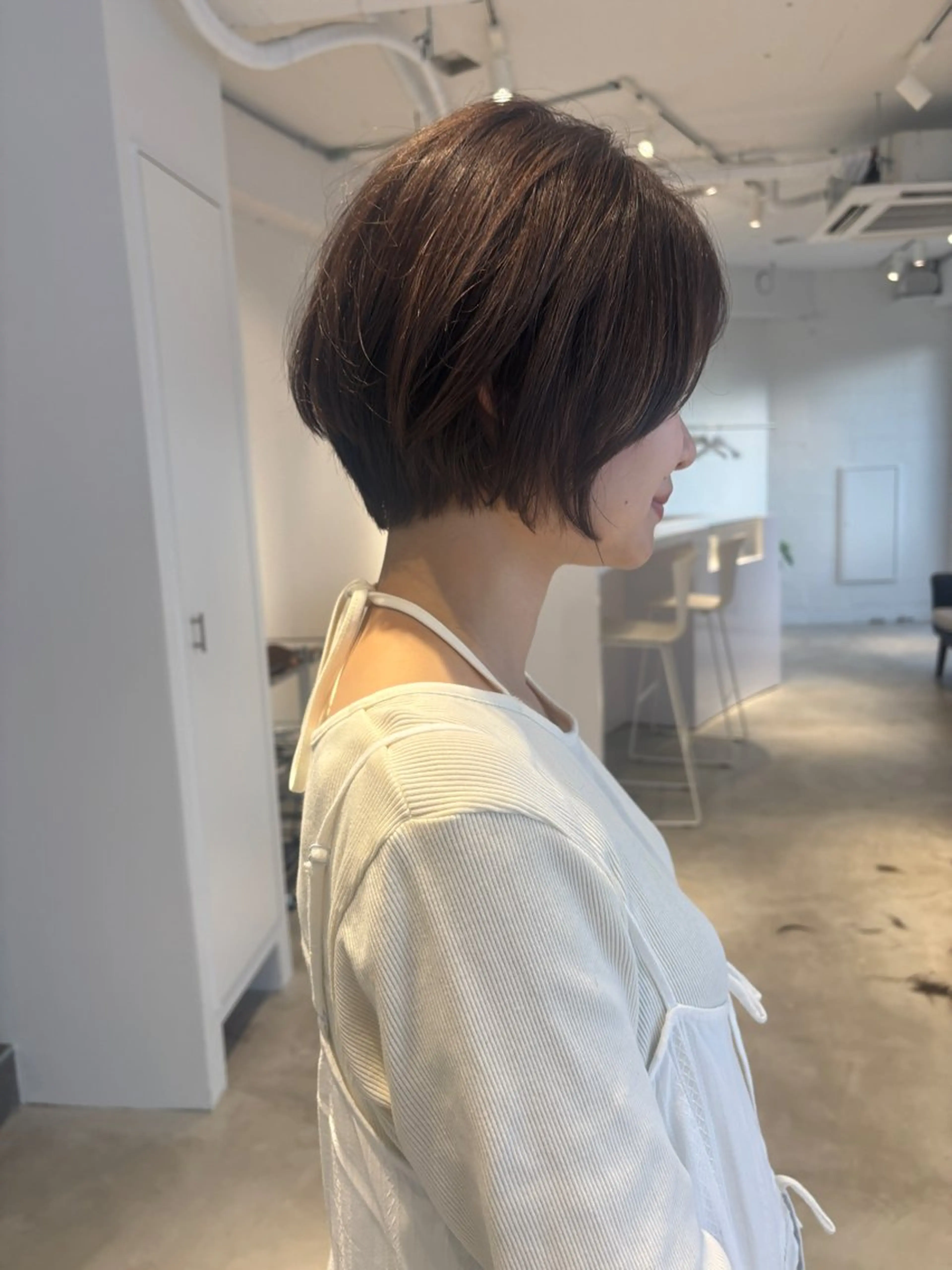 ショート くせ毛 ショートヘア 薬院浄水通/ショート /ボブ/rukaのヘアスタイル