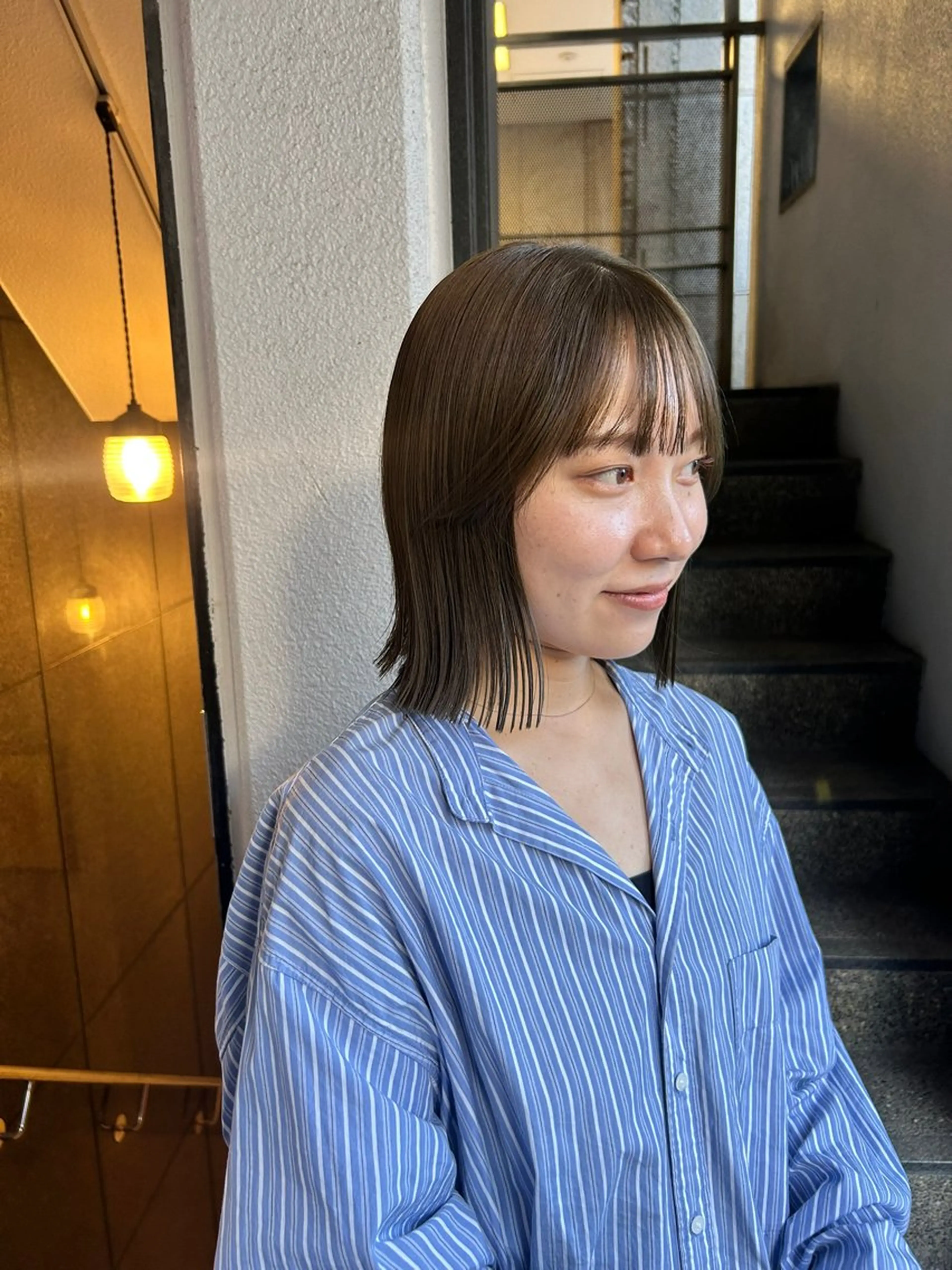 ミディアム écouter所属・ショート/ウルフ ハイトーン/カイセイのヘアスタイル