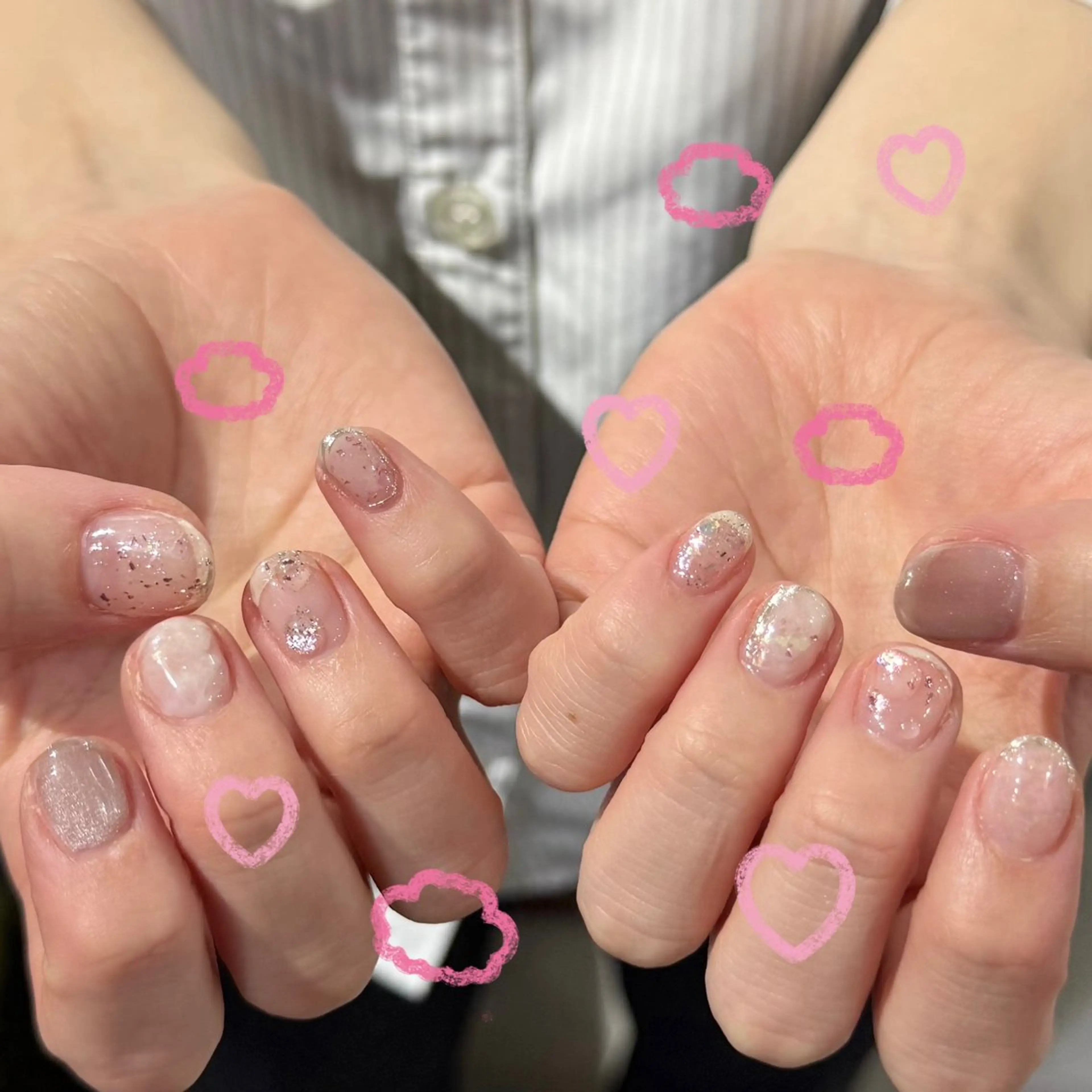 ショート 小川 柚香のネイルデザイン