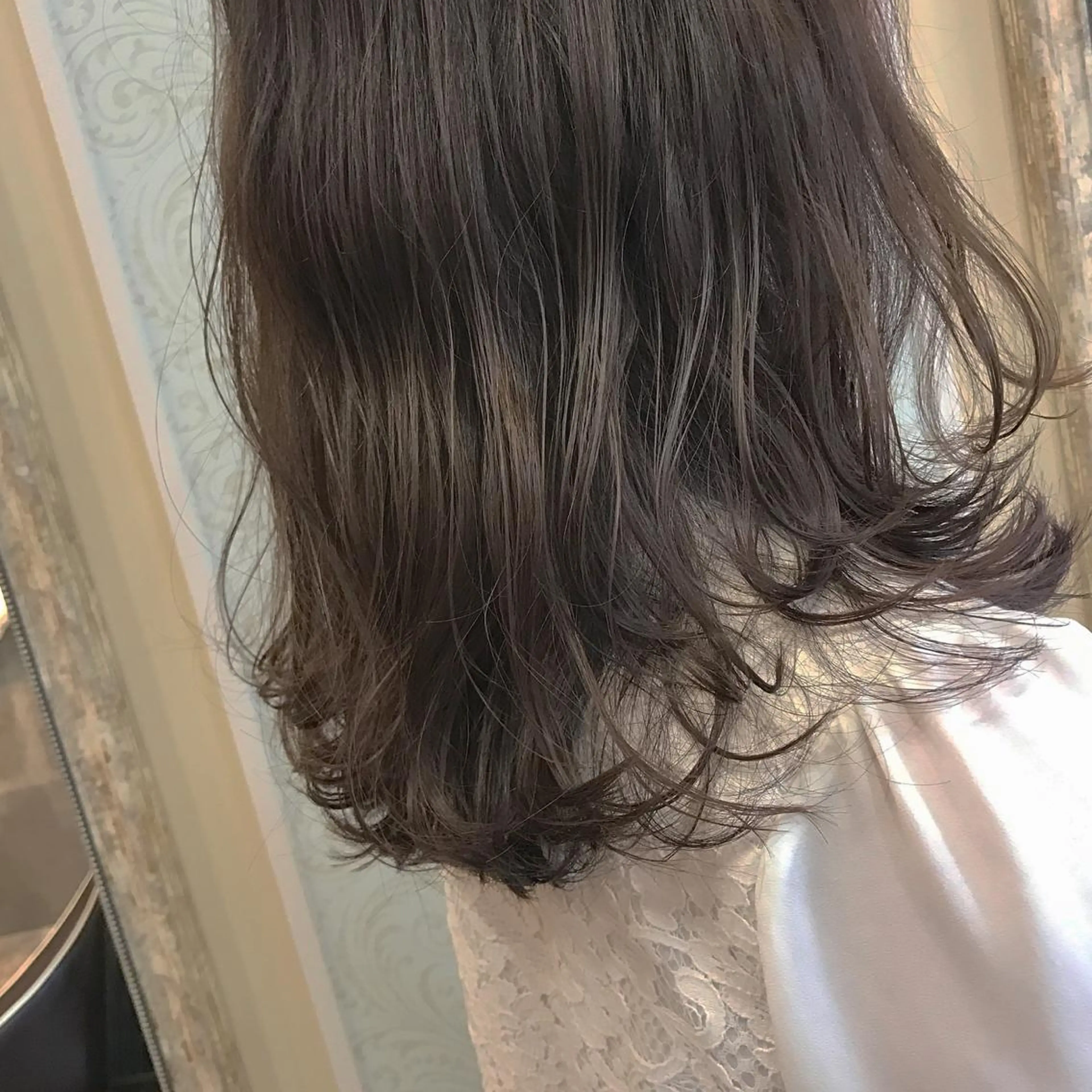 ミディアム カラー HARUNA🤍 大人ショートヘアのヘアスタイル