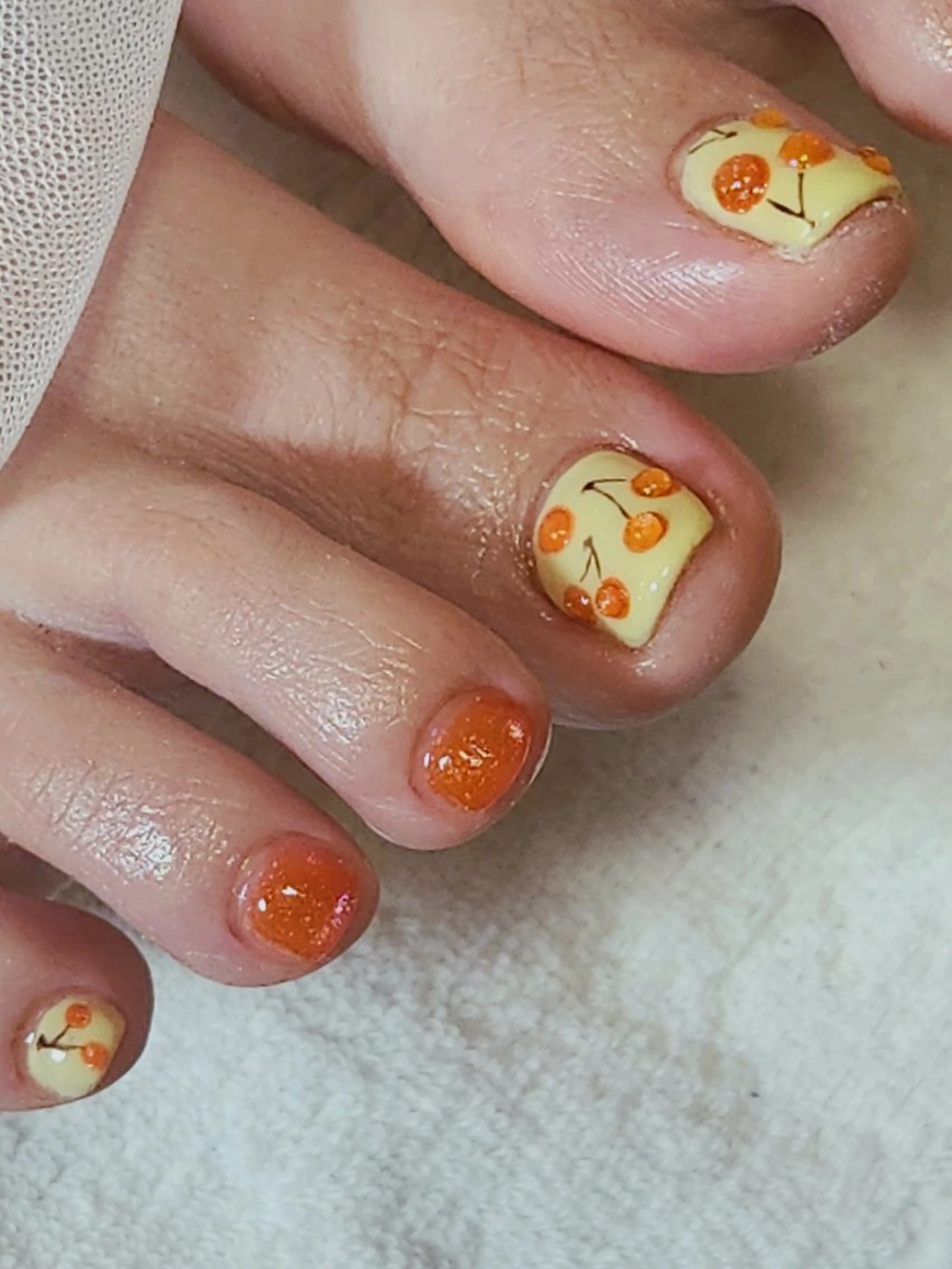 ネイル フットネイル ジェルネイル ガーリー キラキラネイル 韓国ネイル Nailroom3  古屋明美のネイルデザイン